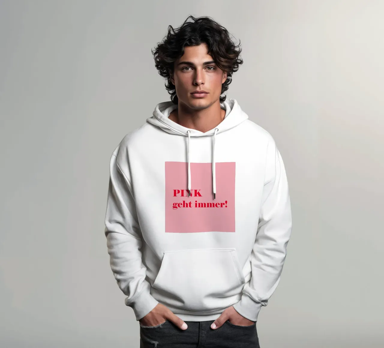 Roze werkt altijd - een vrolijk statement in frambozenrood voor de hoodie van Stilrausch
