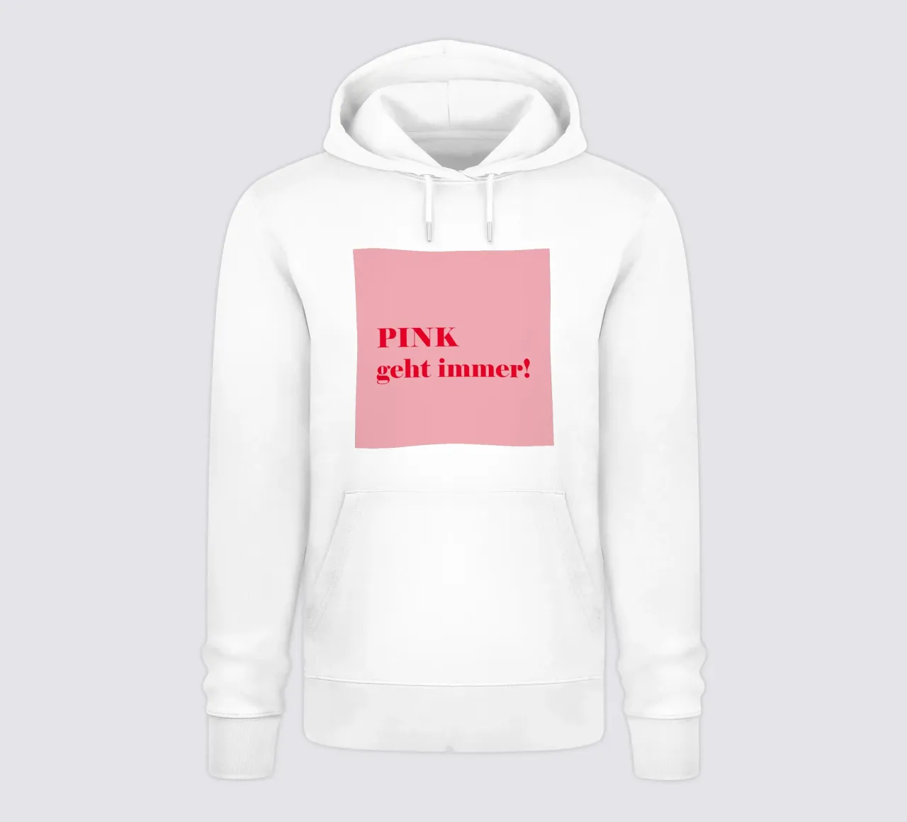 Pink always works - a cheerful statement in raspberry red for the hoodie by Stilrausch