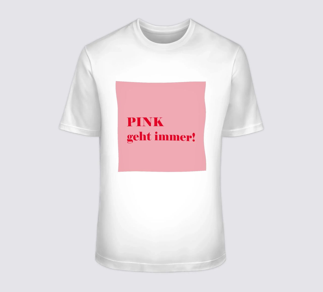 Pink always works - a cheerful statement in raspberry red for the t-shirt by Stilrausch
