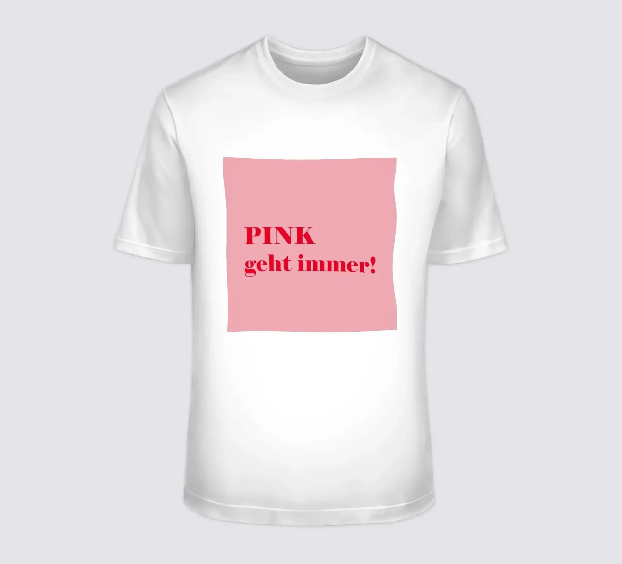 Pink always works - a cheerful statement in raspberry red for the t-shirt by Stilrausch