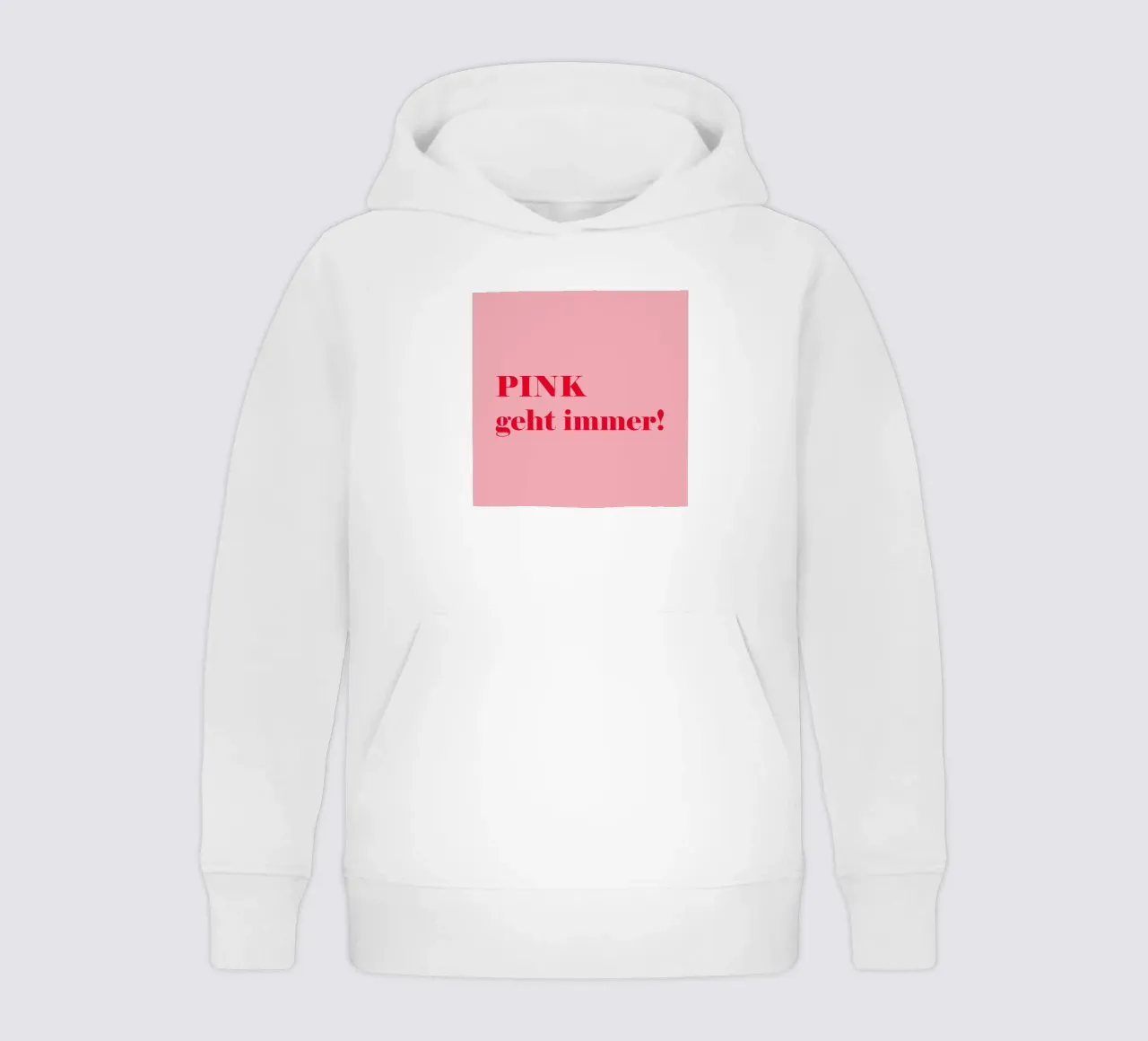 Le rose est toujours de la partie - Une déclaration joyeuse en rouge framboise pour le sweat à capuche enfant de Stilrausch