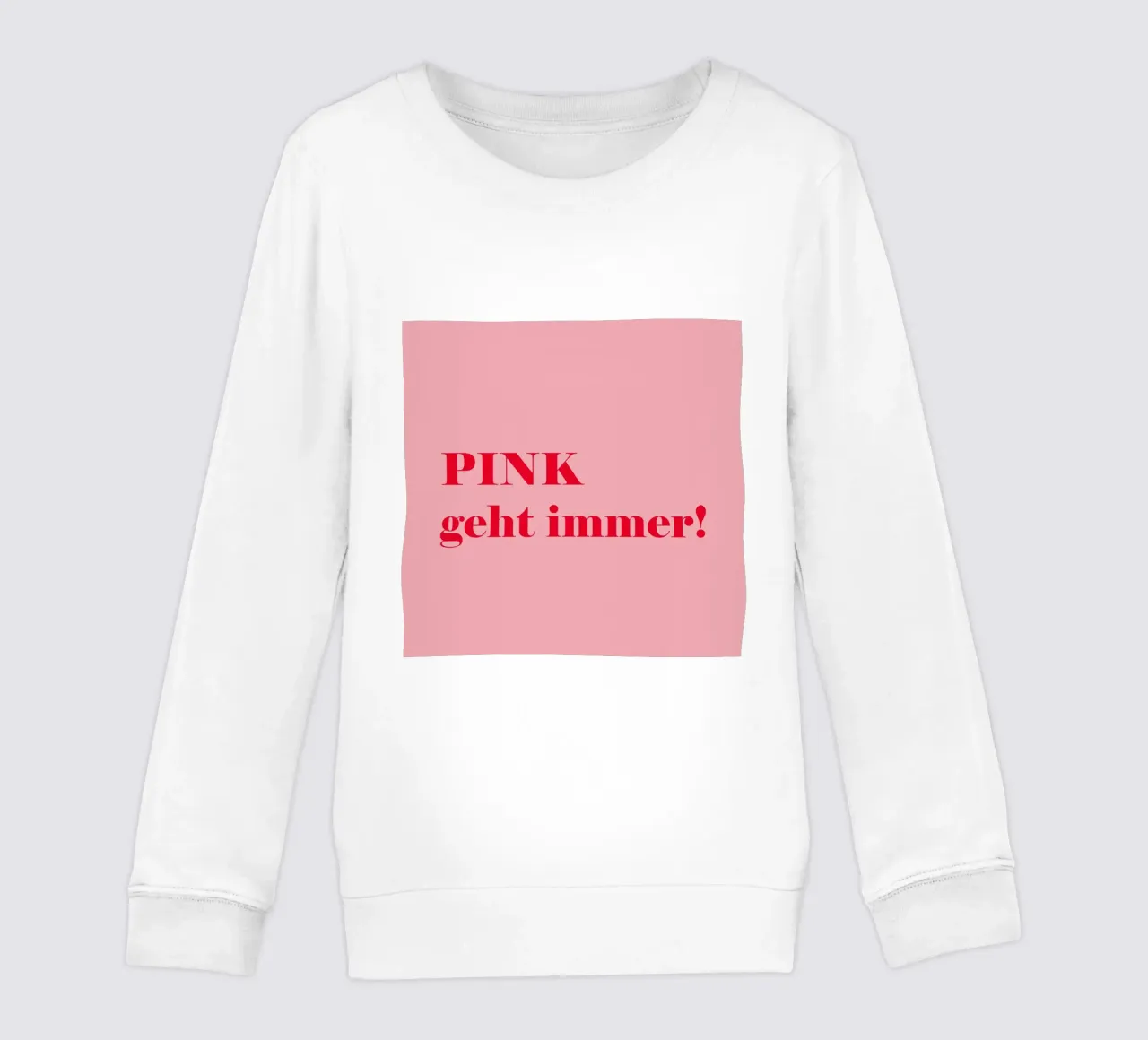 Pink always works - a cheerful statement in raspberry red for the kids sweatshirt by Stilrausch