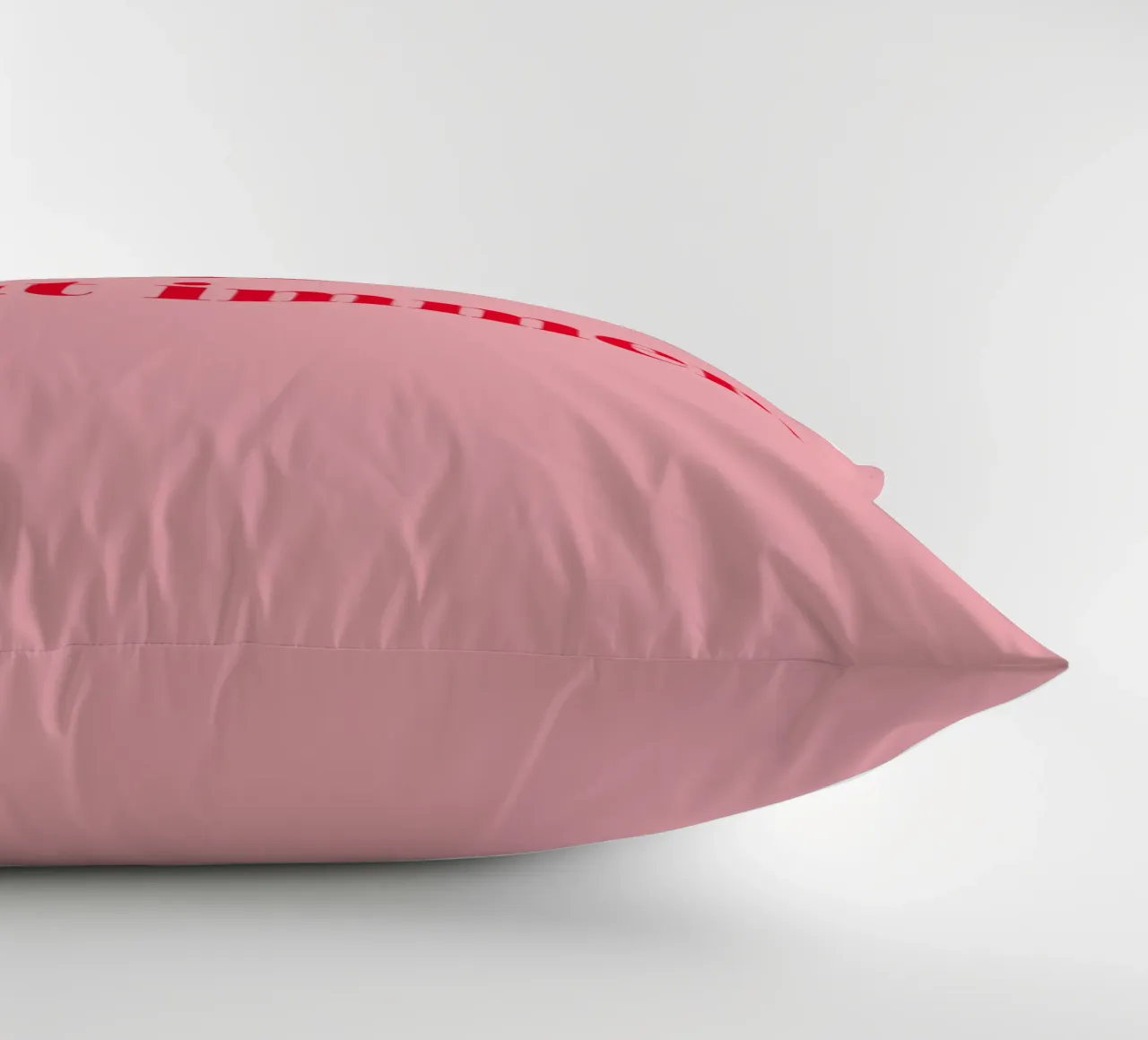Le rose est toujours de la partie - Une déclaration joyeuse en rouge framboise pour le coussin de Stilrausch
