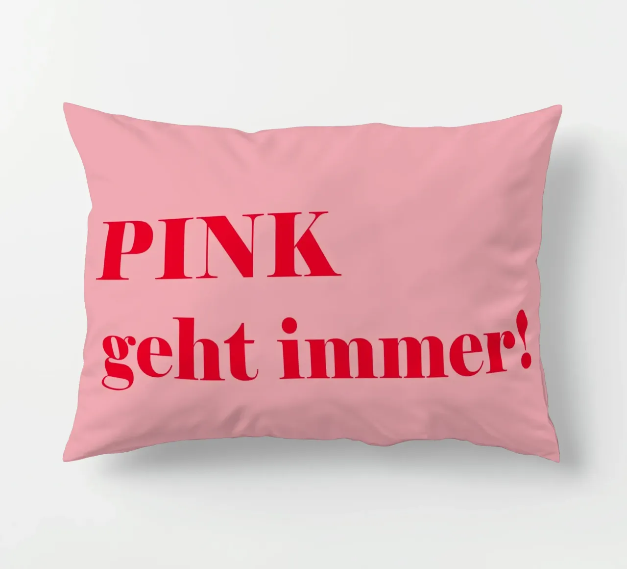 Pink always works - a cheerful statement in raspberry red for the decorative cushion by Stilrausch
