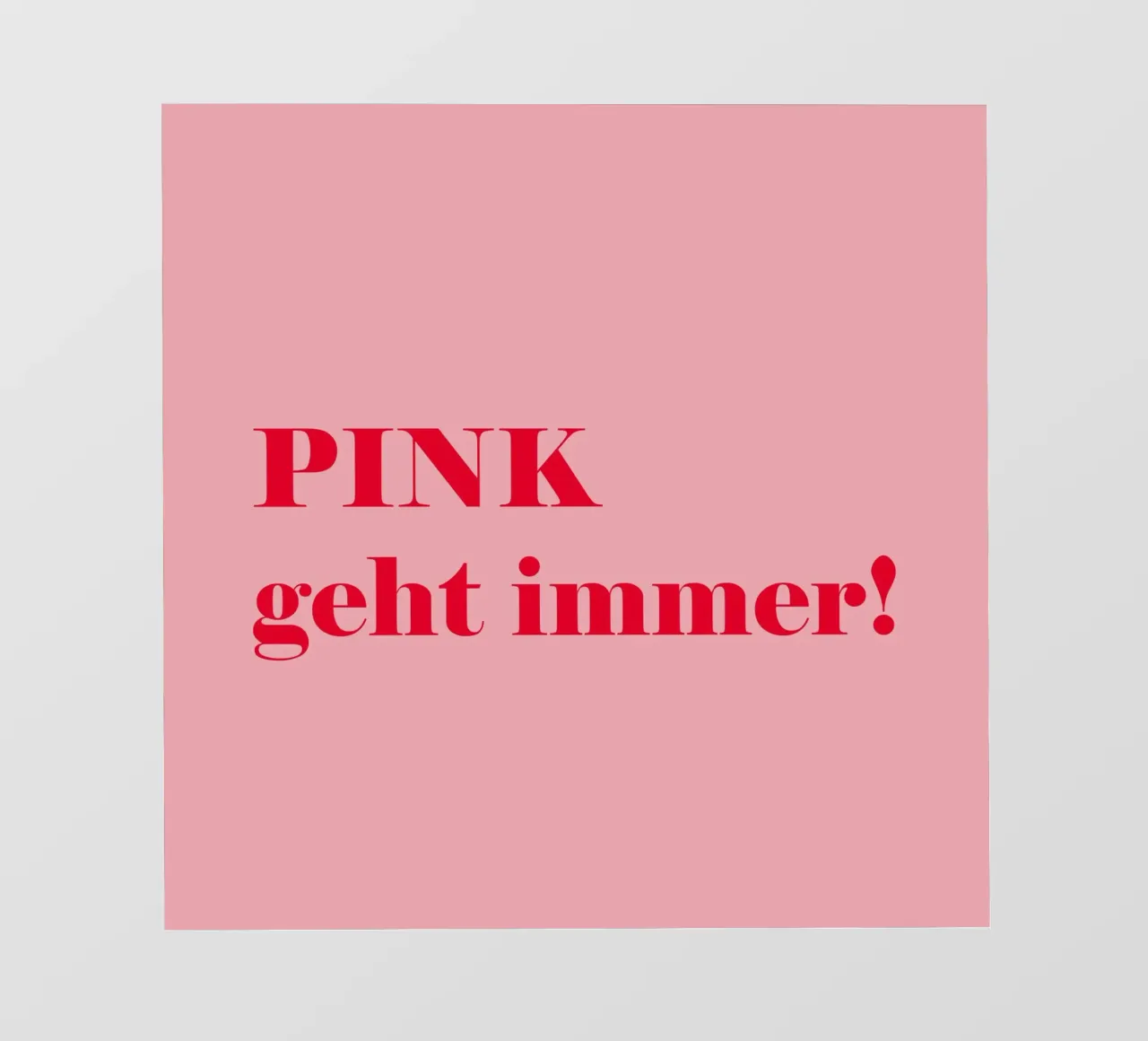Pink always works - a cheerful statement in raspberry red for the pvc cover by Stilrausch