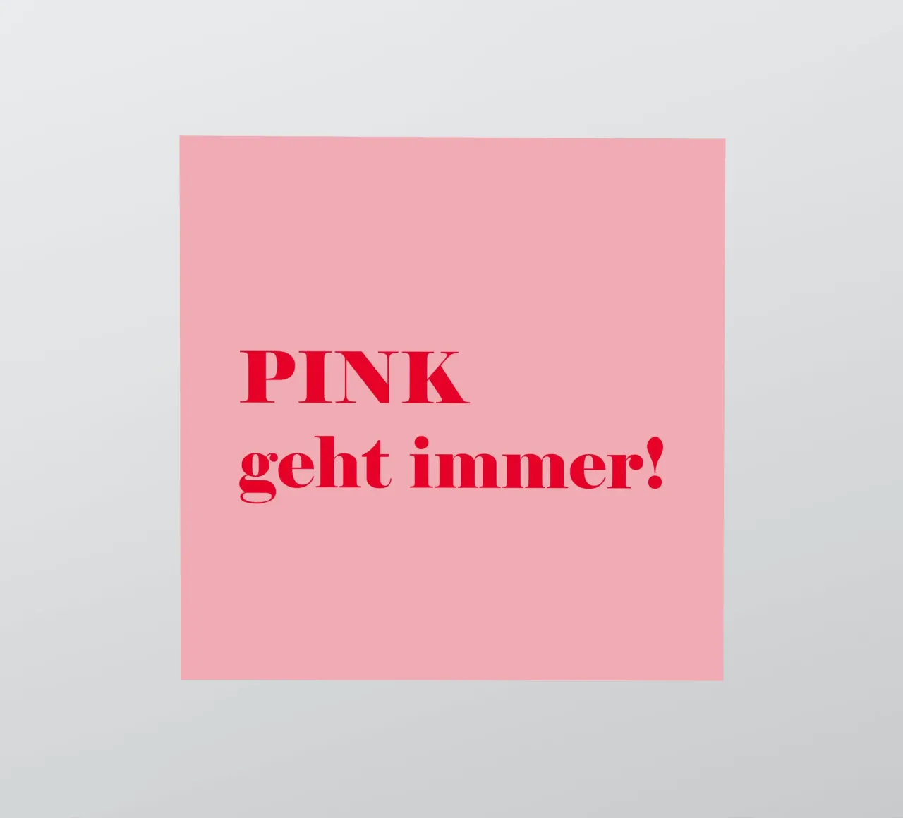 Pink always works - a cheerful statement in raspberry red for the sticker by Stilrausch