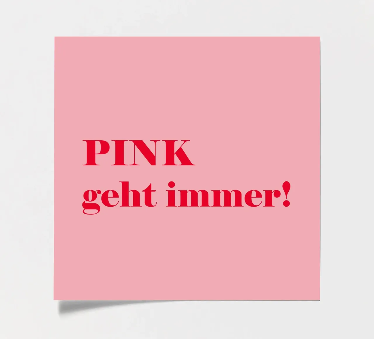 Roze werkt altijd - een vrolijk statement in frambozenrood voor de stickervel van Stilrausch