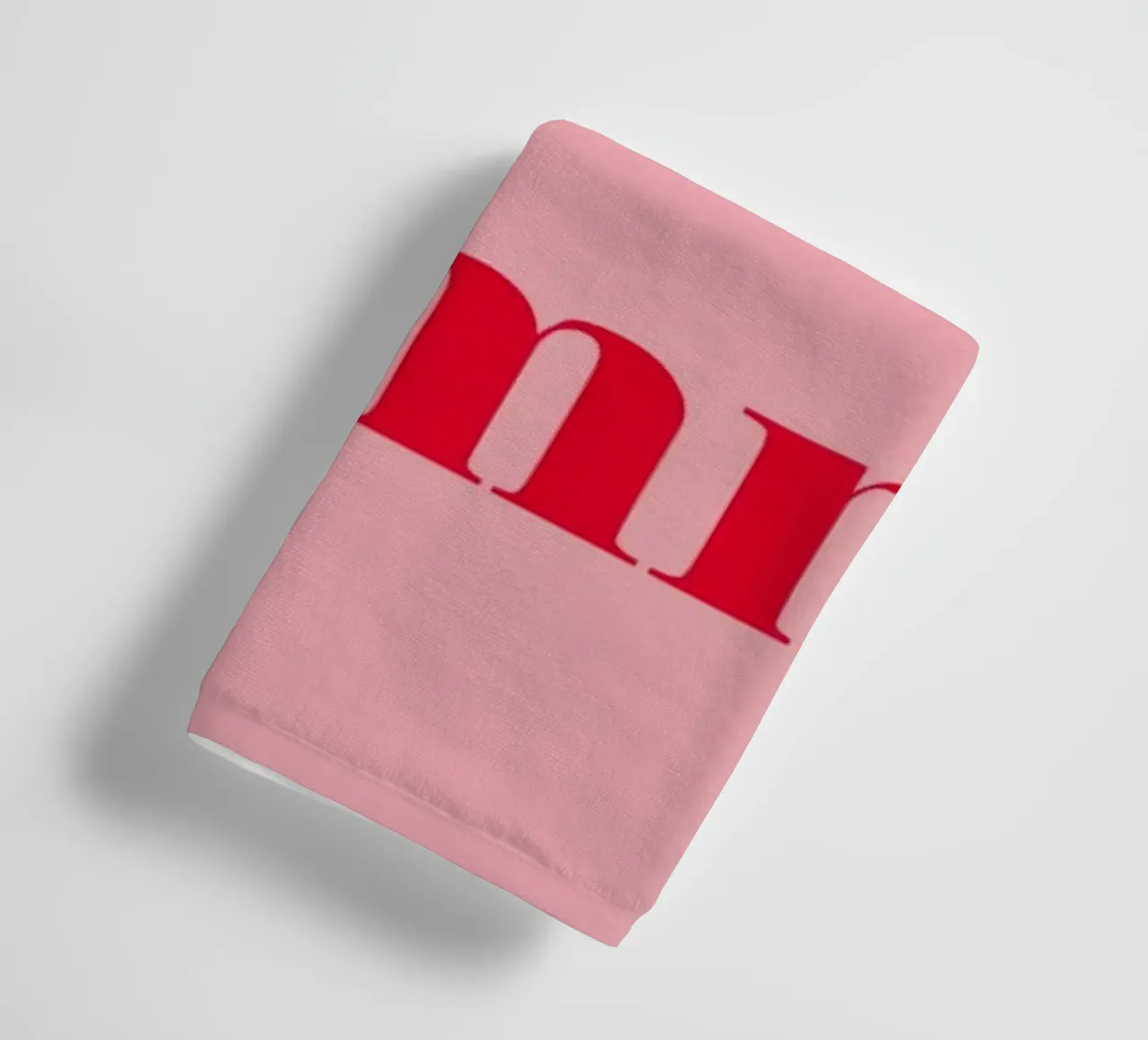 Pink always works - a cheerful statement in raspberry red for the towel by Stilrausch