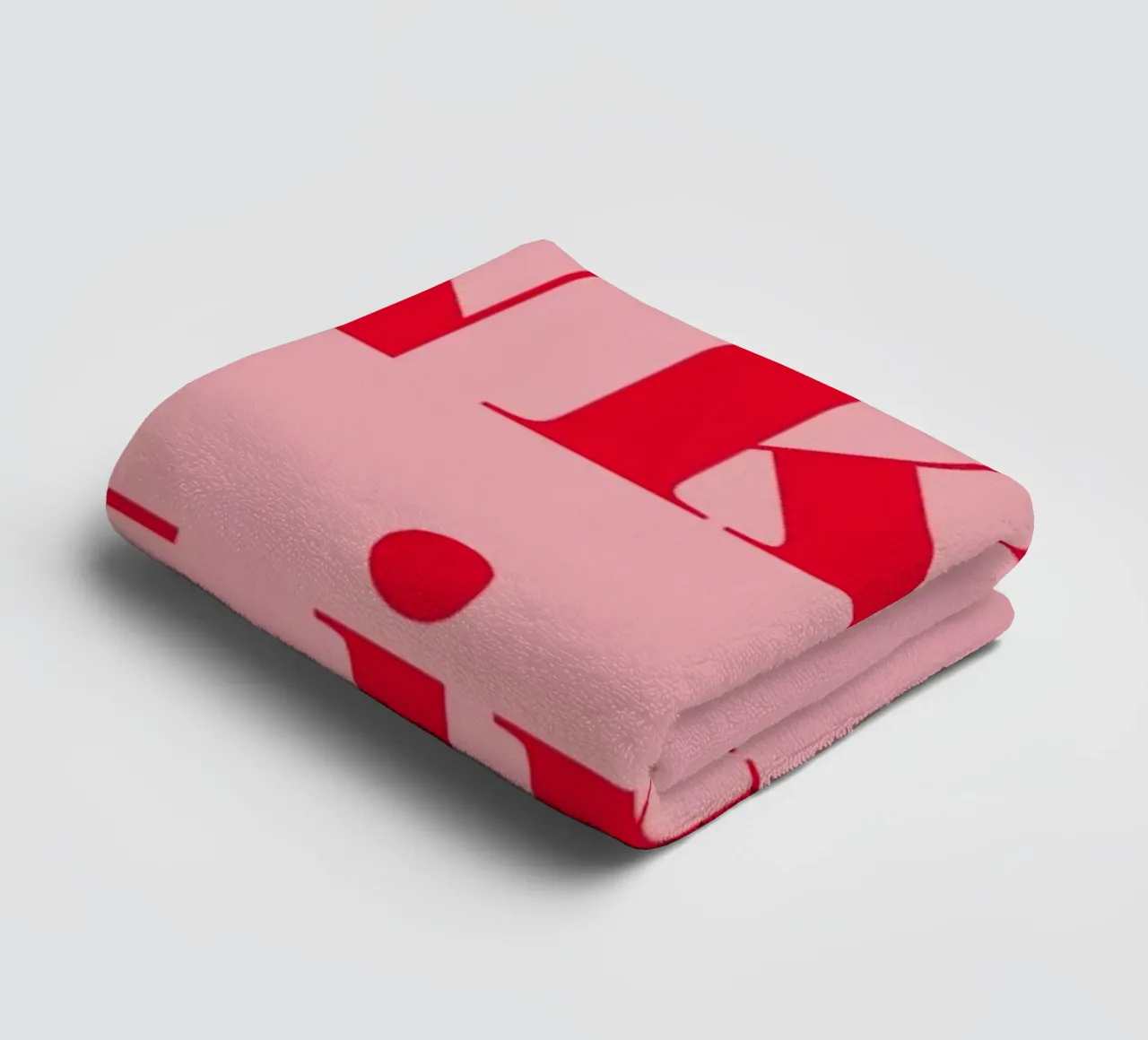 Pink always works - a cheerful statement in raspberry red for the towel by Stilrausch