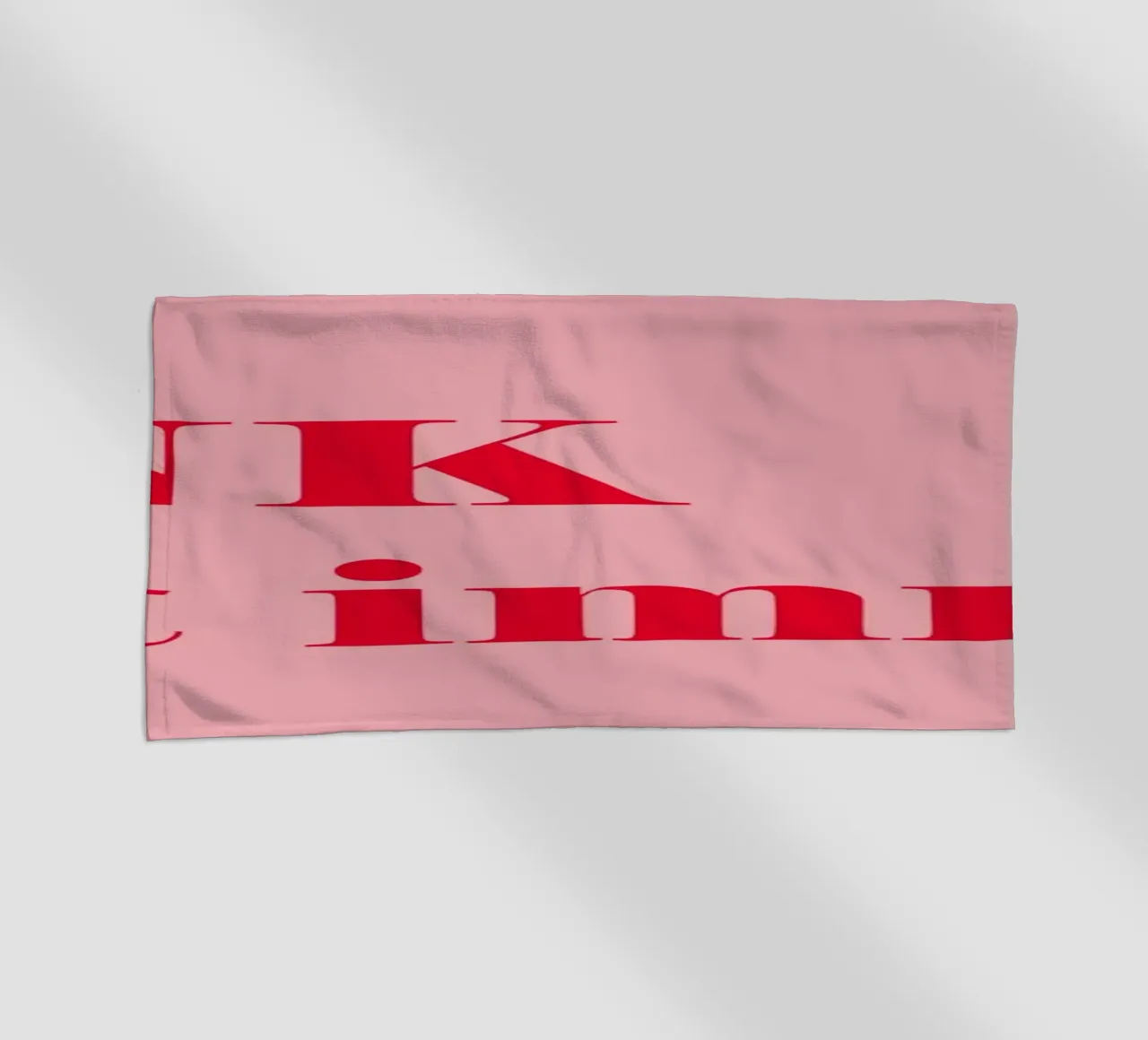Pink always works - a cheerful statement in raspberry red for the beach towel by Stilrausch