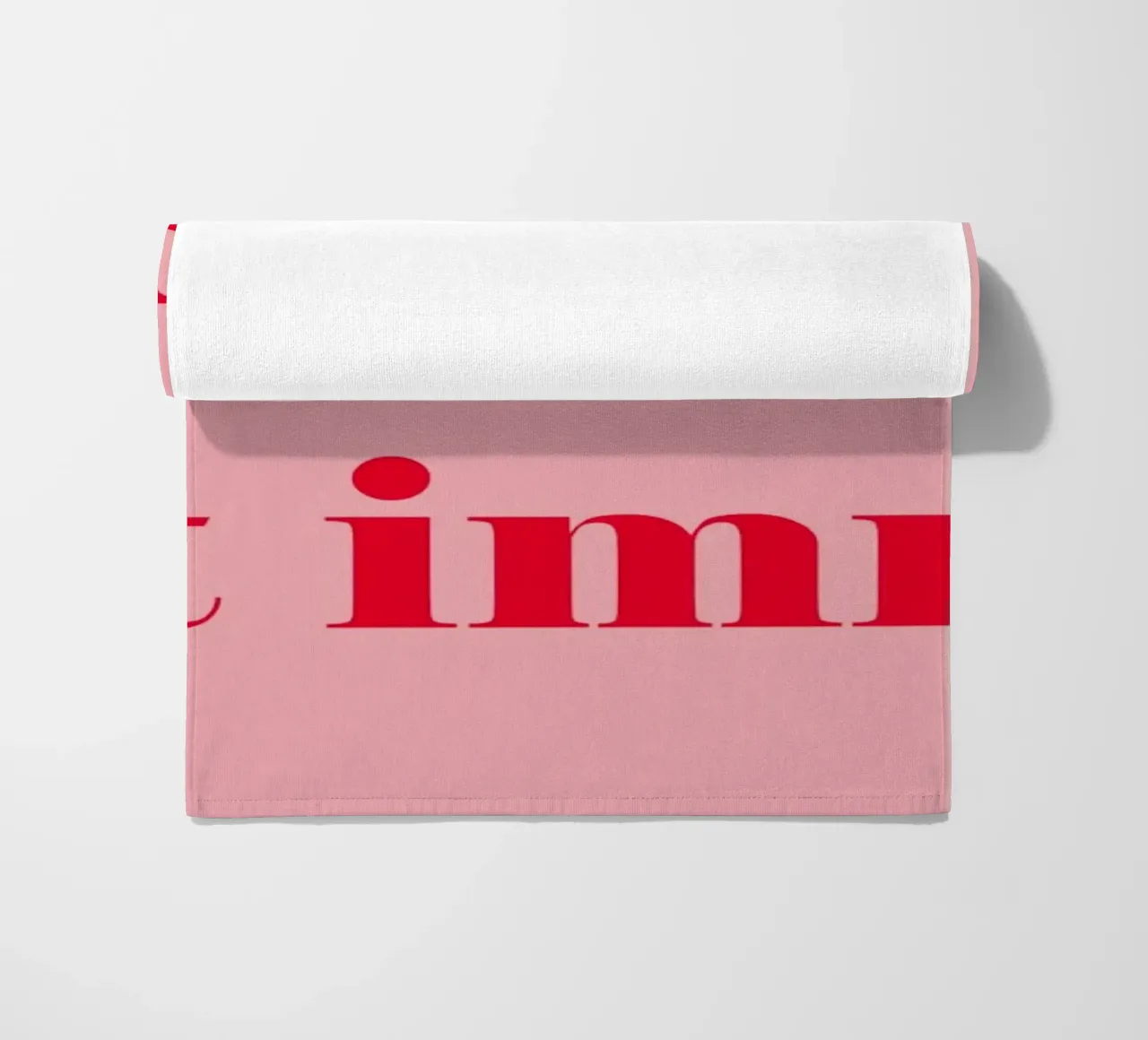 Pink always works - a cheerful statement in raspberry red for the beach towel by Stilrausch