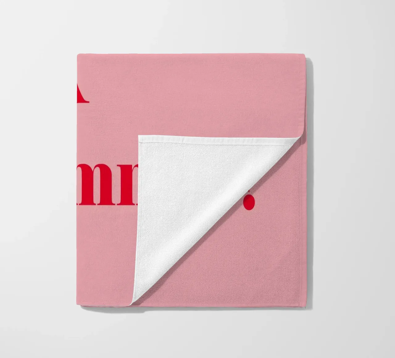 Pink always works - a cheerful statement in raspberry red for the beach towel by Stilrausch