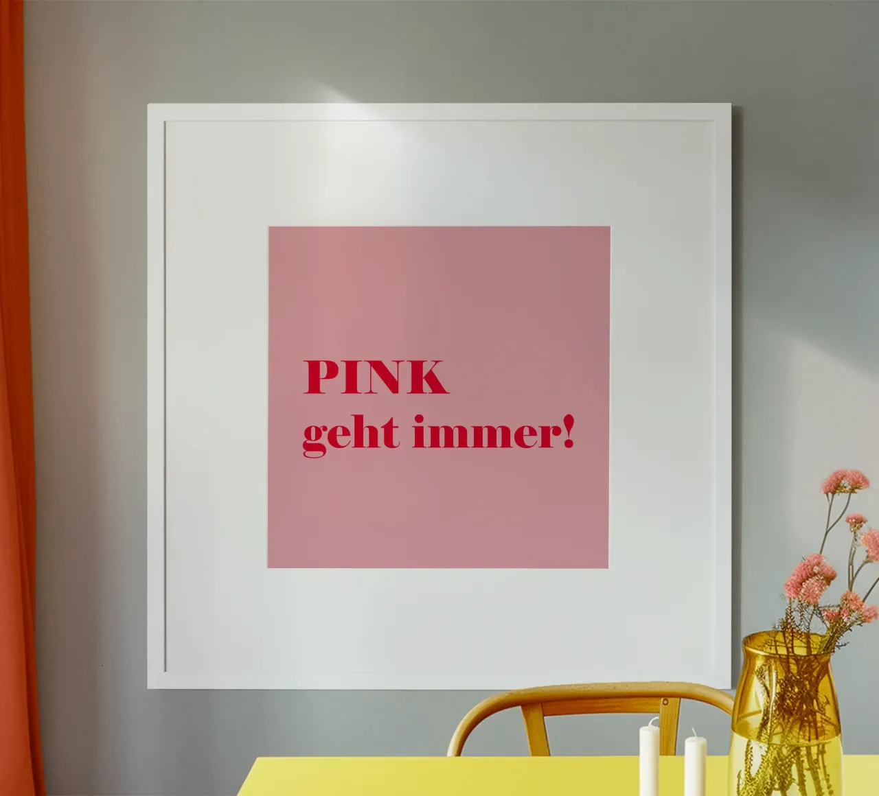 Pink always works - a cheerful statement in raspberry red for the hahnemühle by Stilrausch