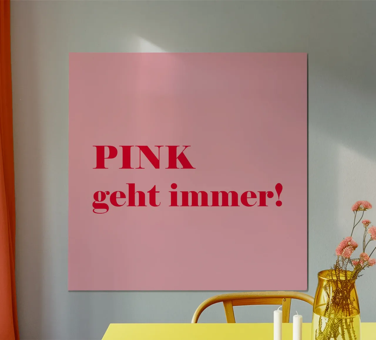Pink always works - a cheerful statement in raspberry red for the hahnemühle by Stilrausch