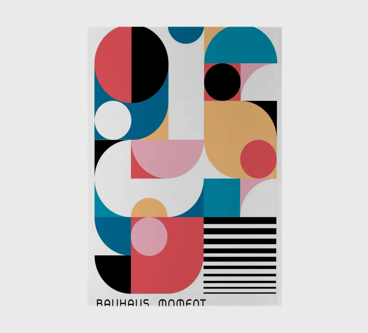 Bauhaus Moment - Abstract design poster notebook by Casa Calm