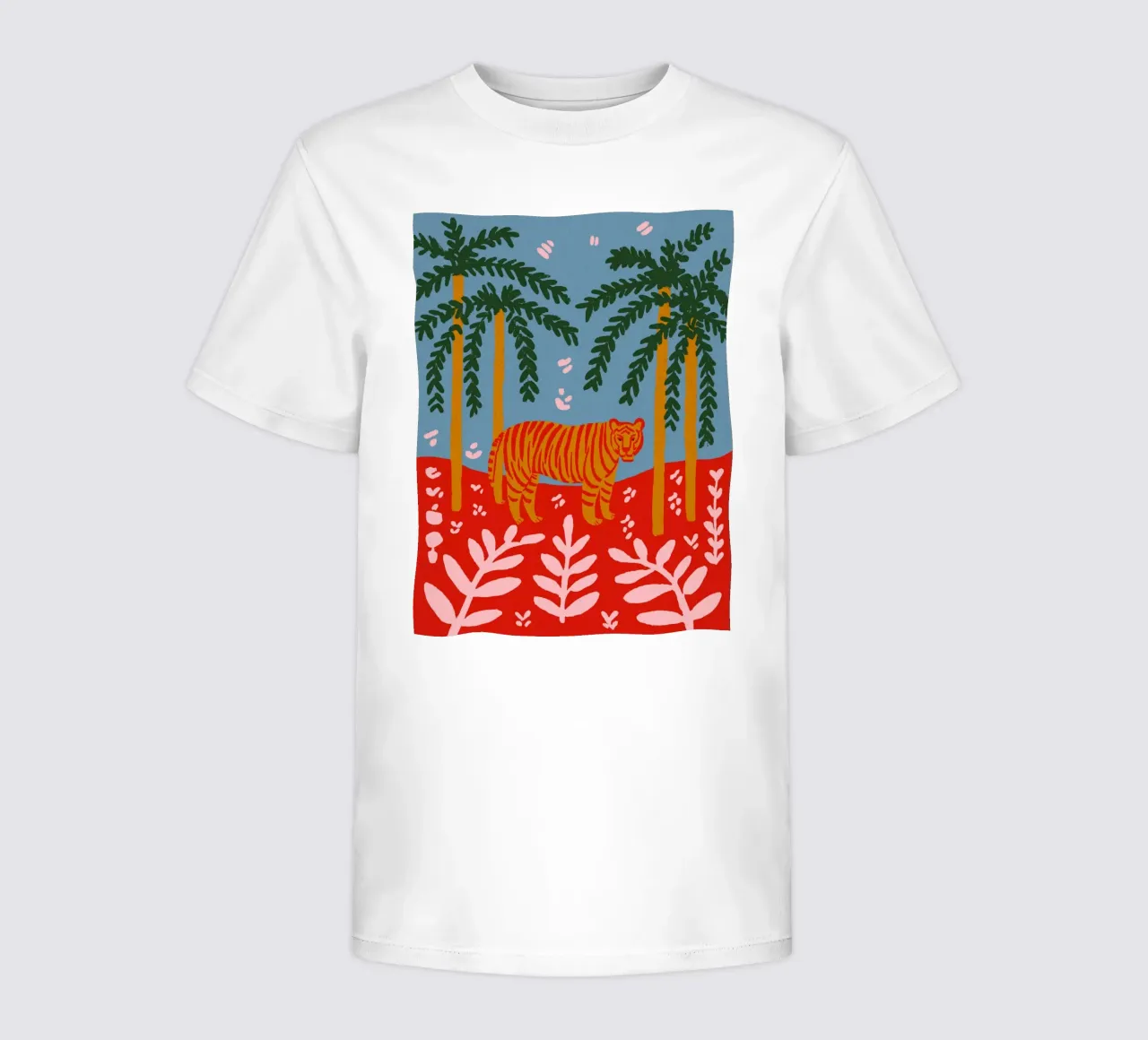 Tiger Under Palms t-shirt enfant de treechild
