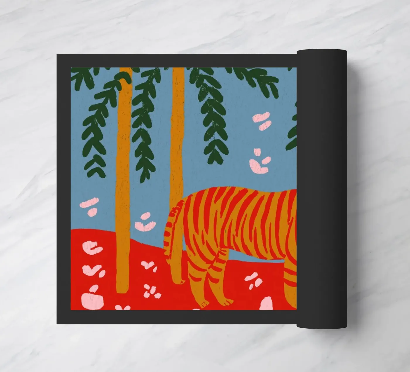 Tiger Under Palms zerbino da treechild