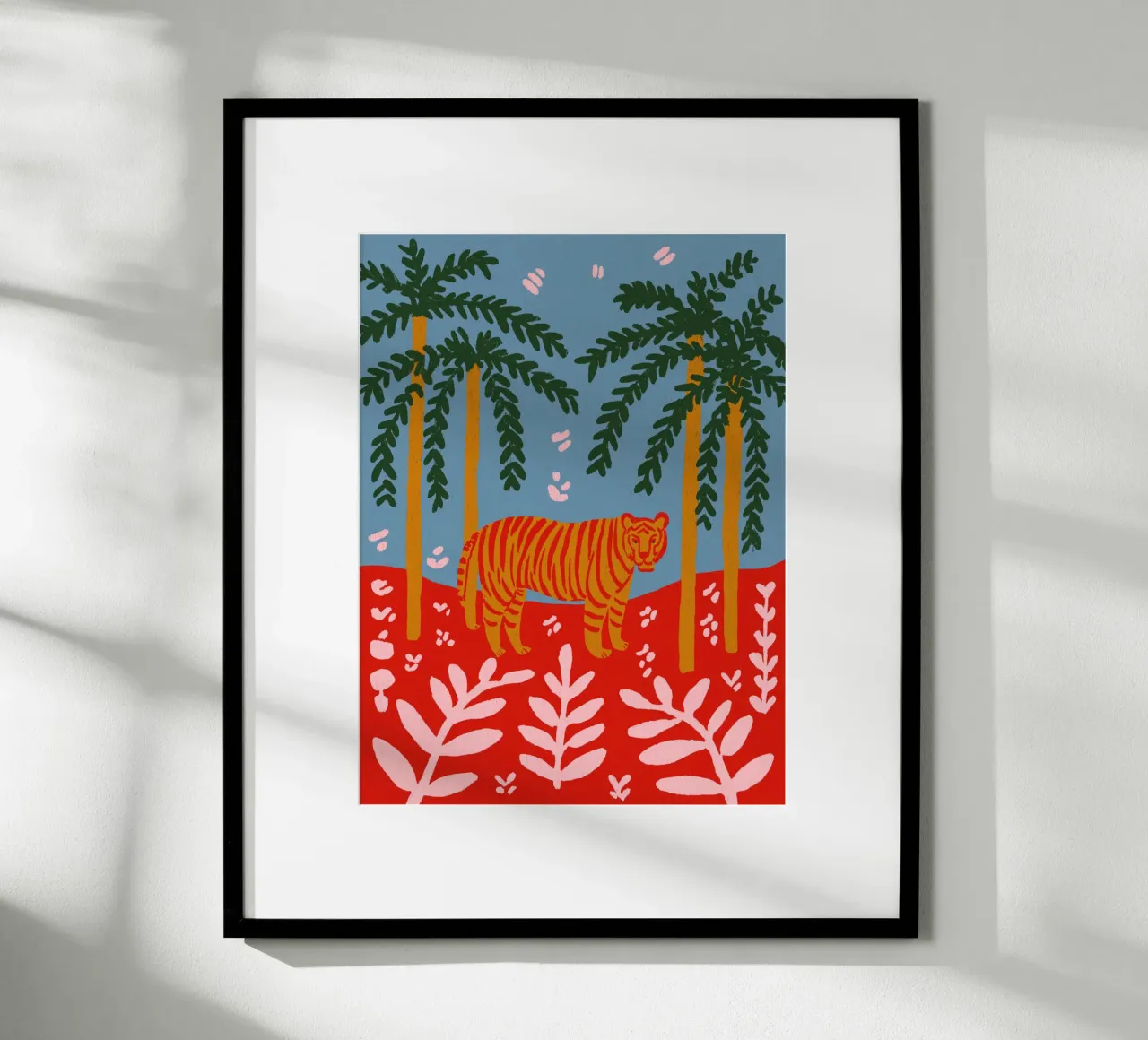 Tiger Under Palms poster da treechild