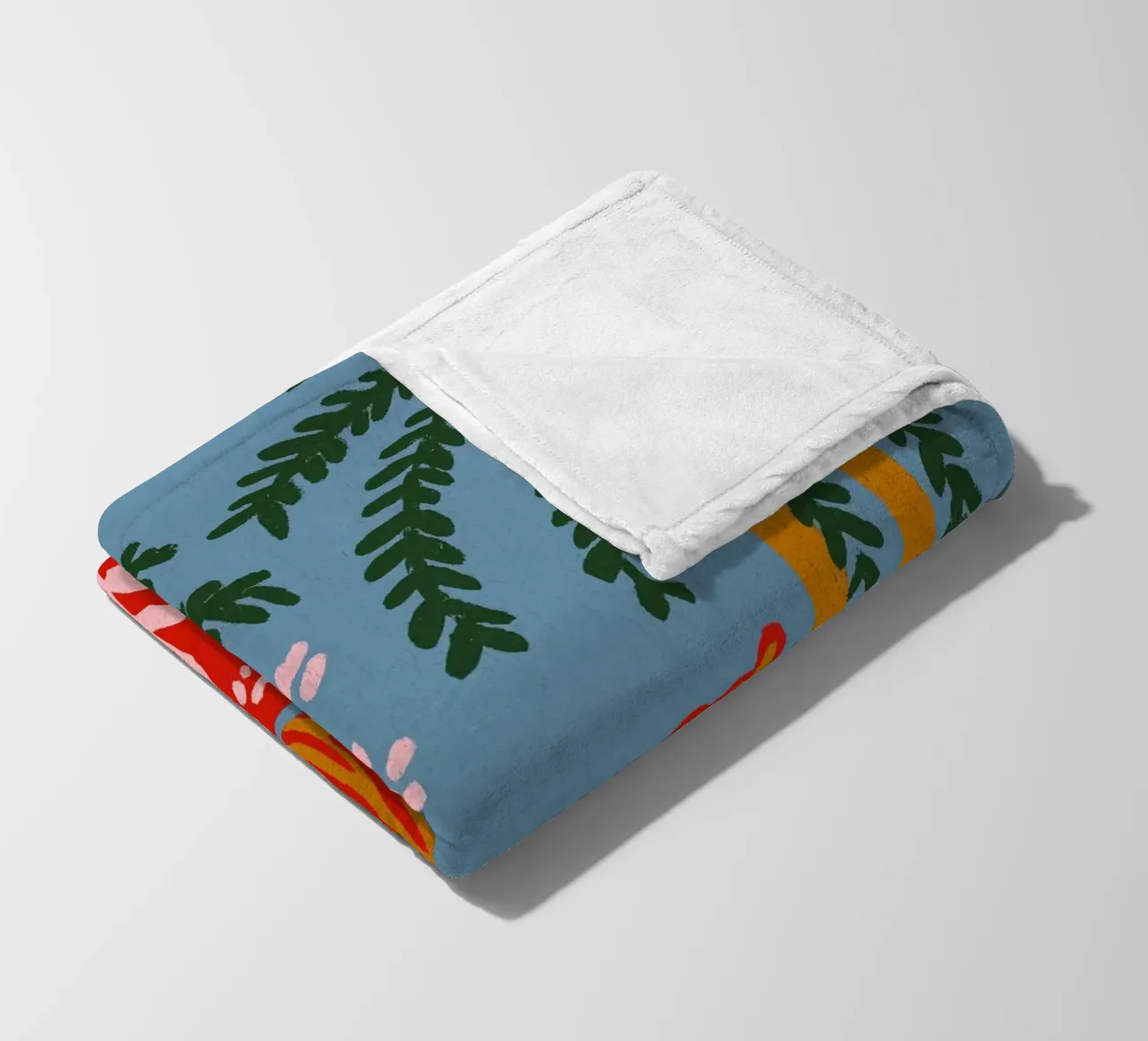 Tiger Under Palms coperta in pile da treechild