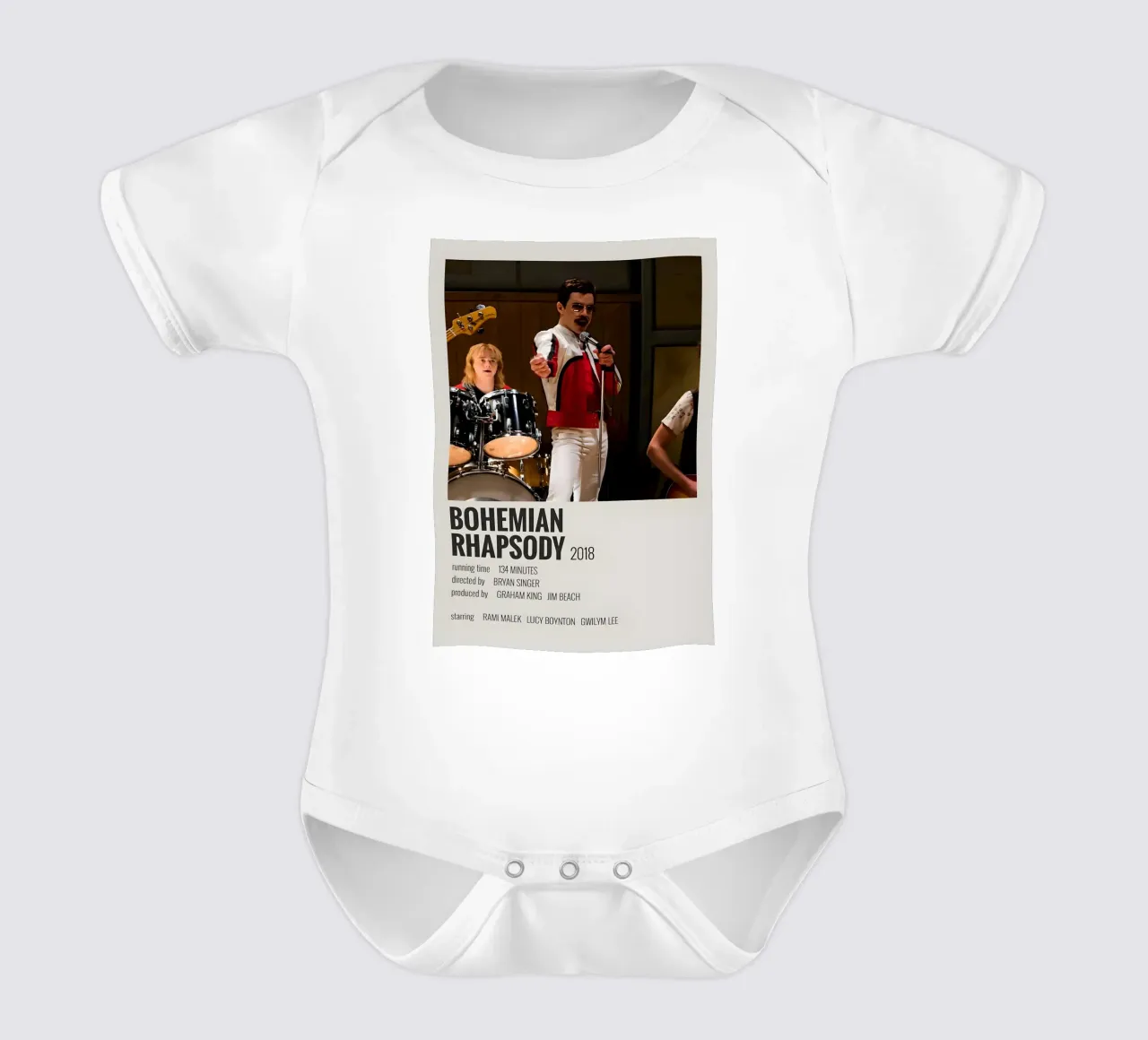 BOHEMIAN RHAPSODY 2018 body neonato maniche corte da MVFminimalist