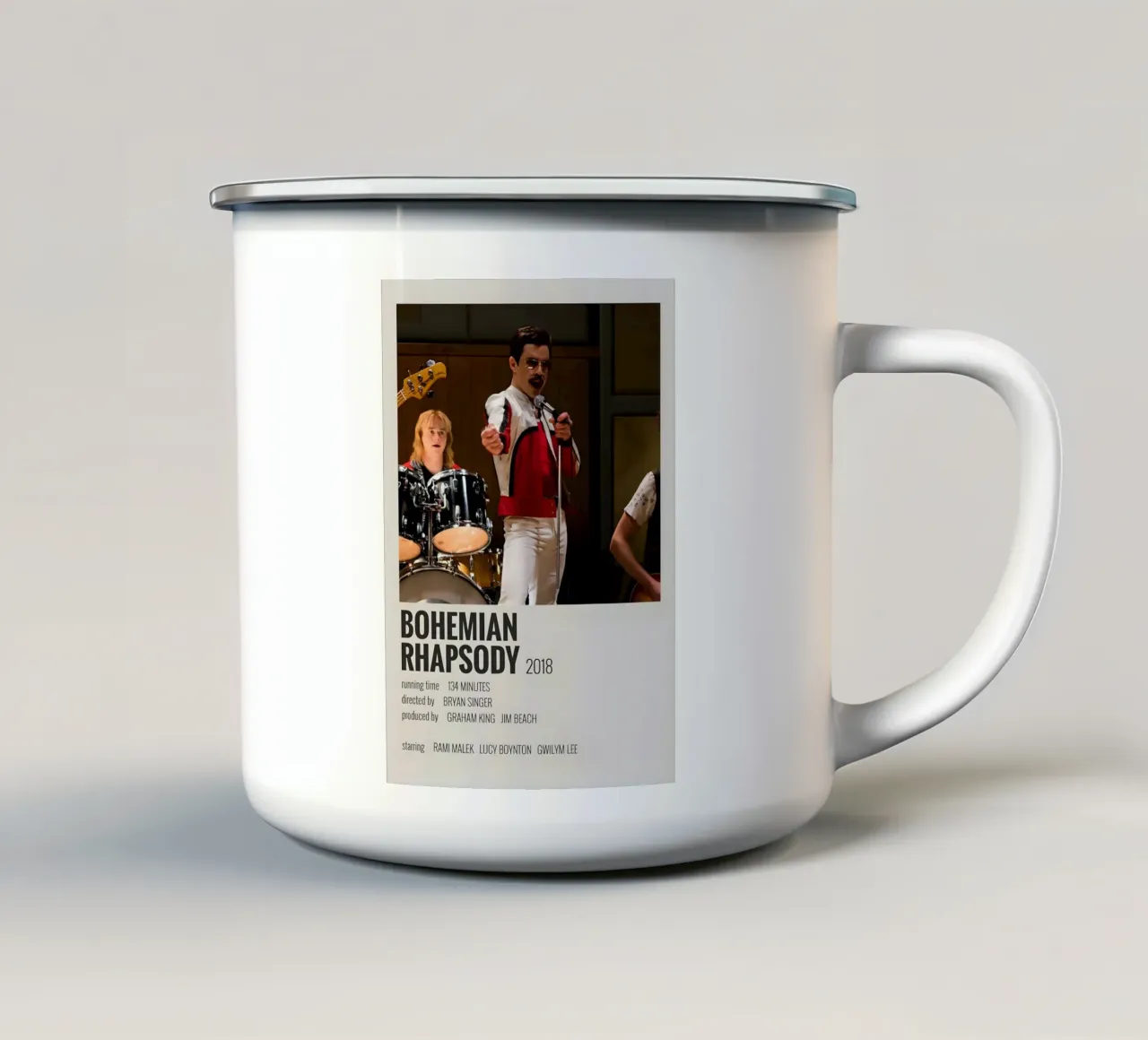 BOHEMIAN RHAPSODY 2018 tazza in smalto da MVFminimalist