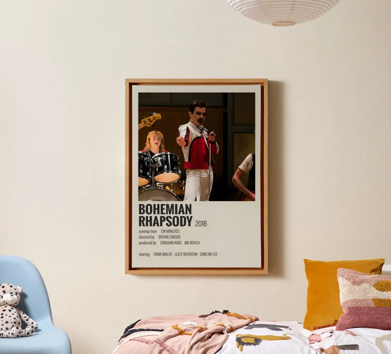 BOHEMIAN RHAPSODY 2018 tela con Cornice a cassetta da MVFminimalist