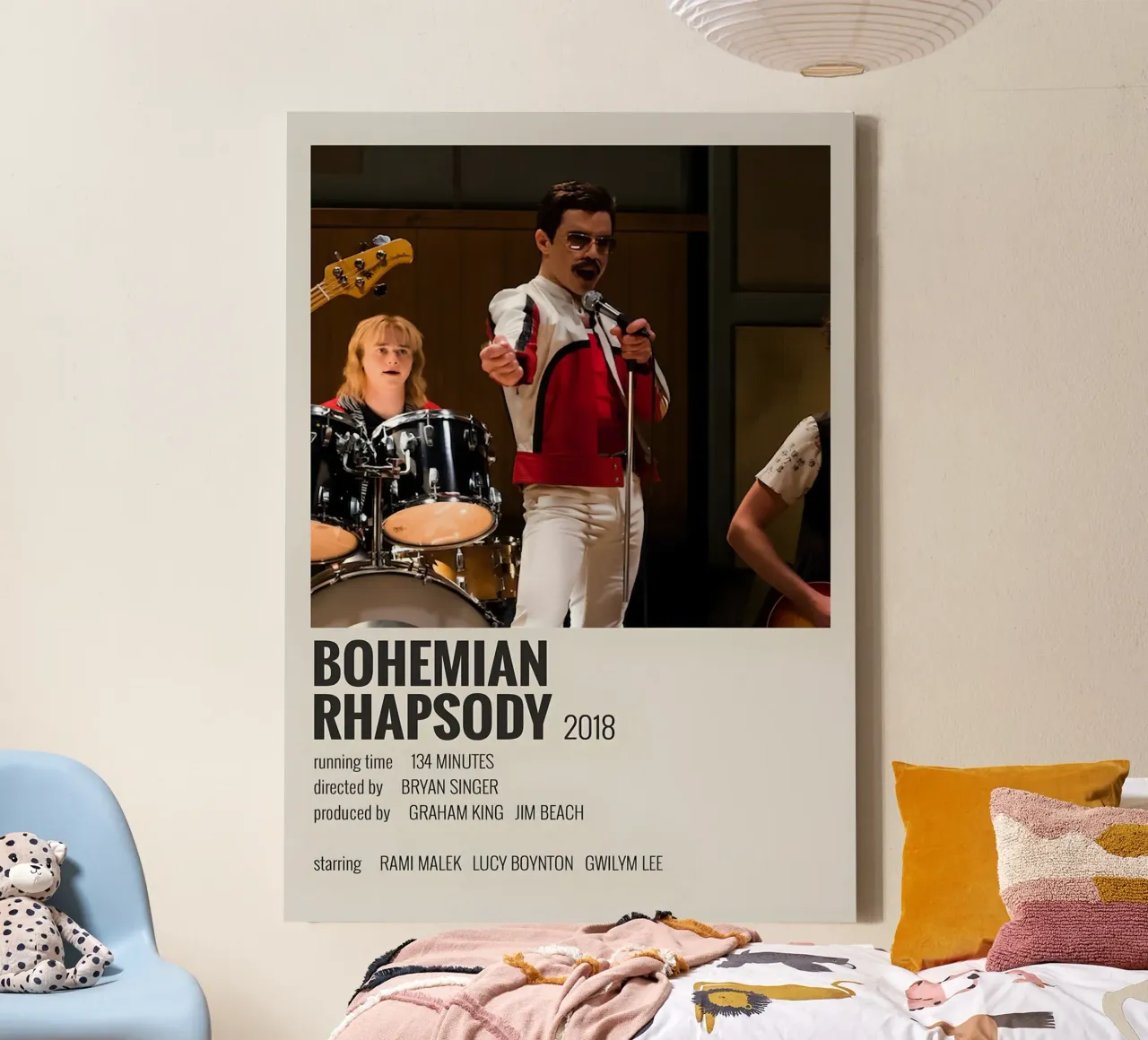 BOHEMIAN RHAPSODY 2018 tela con Cornice a cassetta da MVFminimalist
