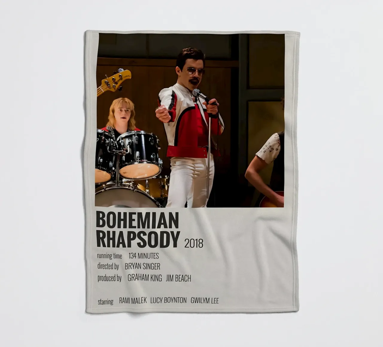 BOHEMIAN RHAPSODY 2018 coperta in pile da MVFminimalist