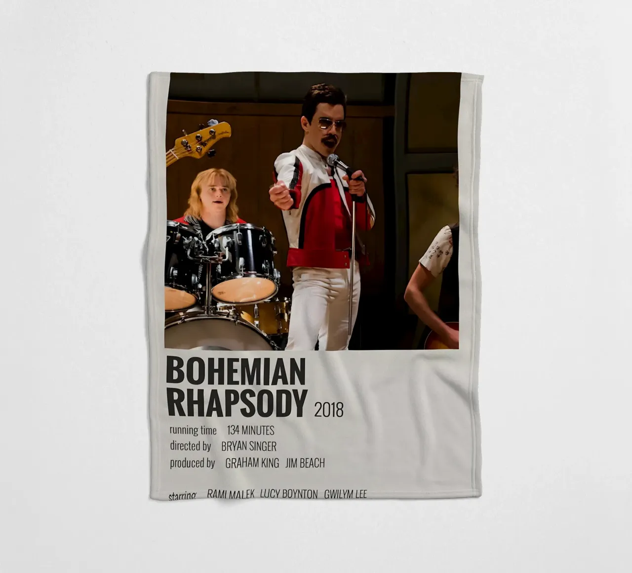 BOHEMIAN RHAPSODY 2018 coperta in pile da MVFminimalist