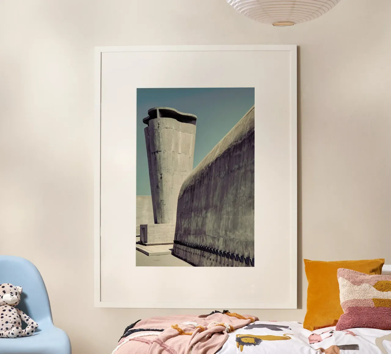 Le Corbusier poster con telaio in legno da Michael Belhadi