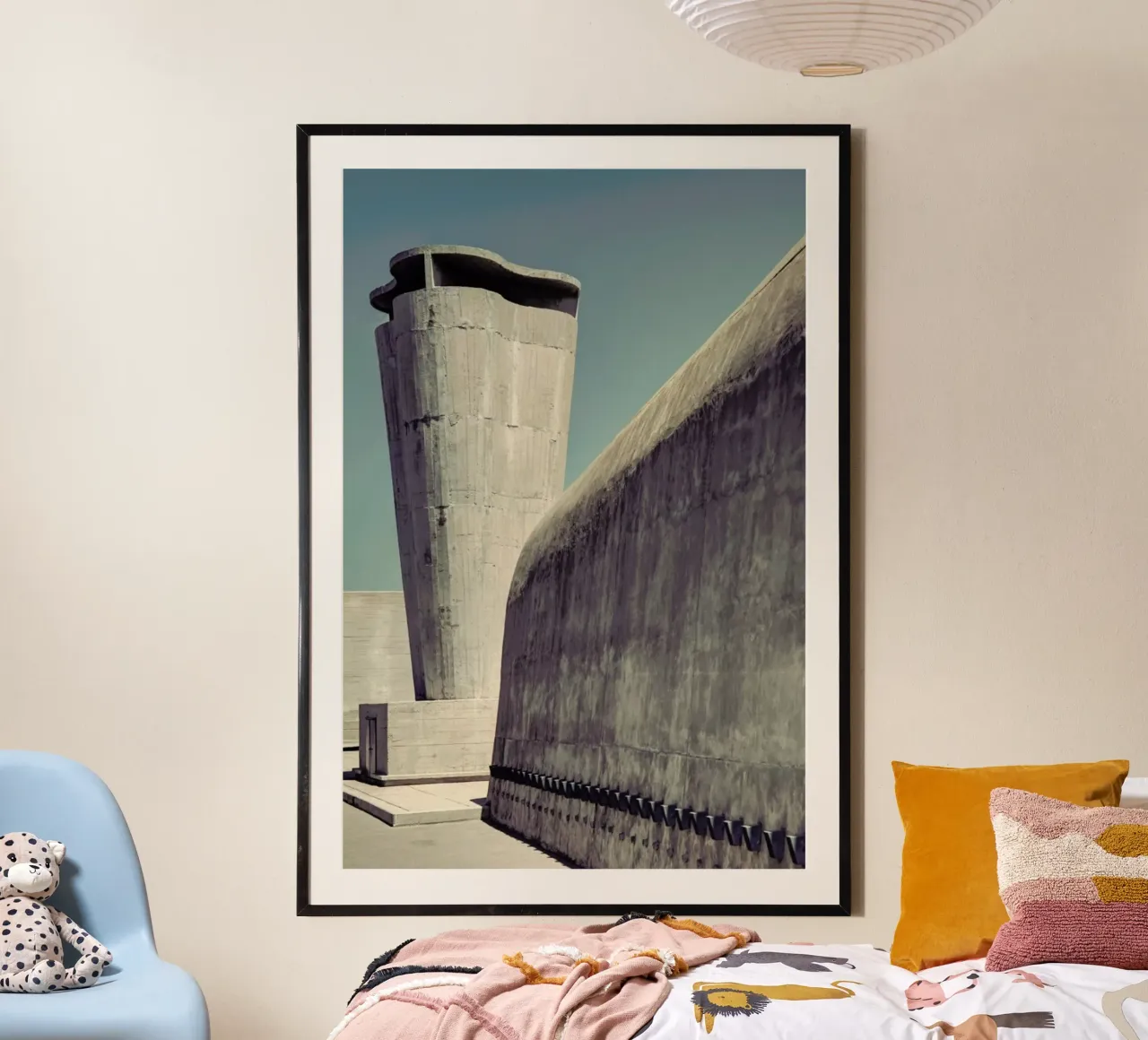 Le Corbusier poster con telaio in legno da Michael Belhadi