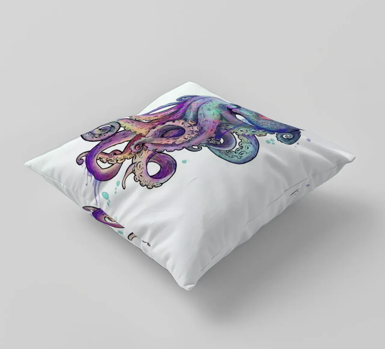 Octopus decorative cushion by Laura Graves