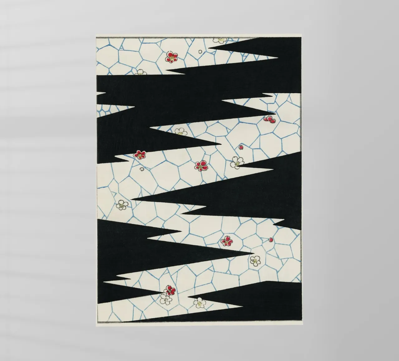 Flowers on a footpath illustration pellicola backlit da vintageshop