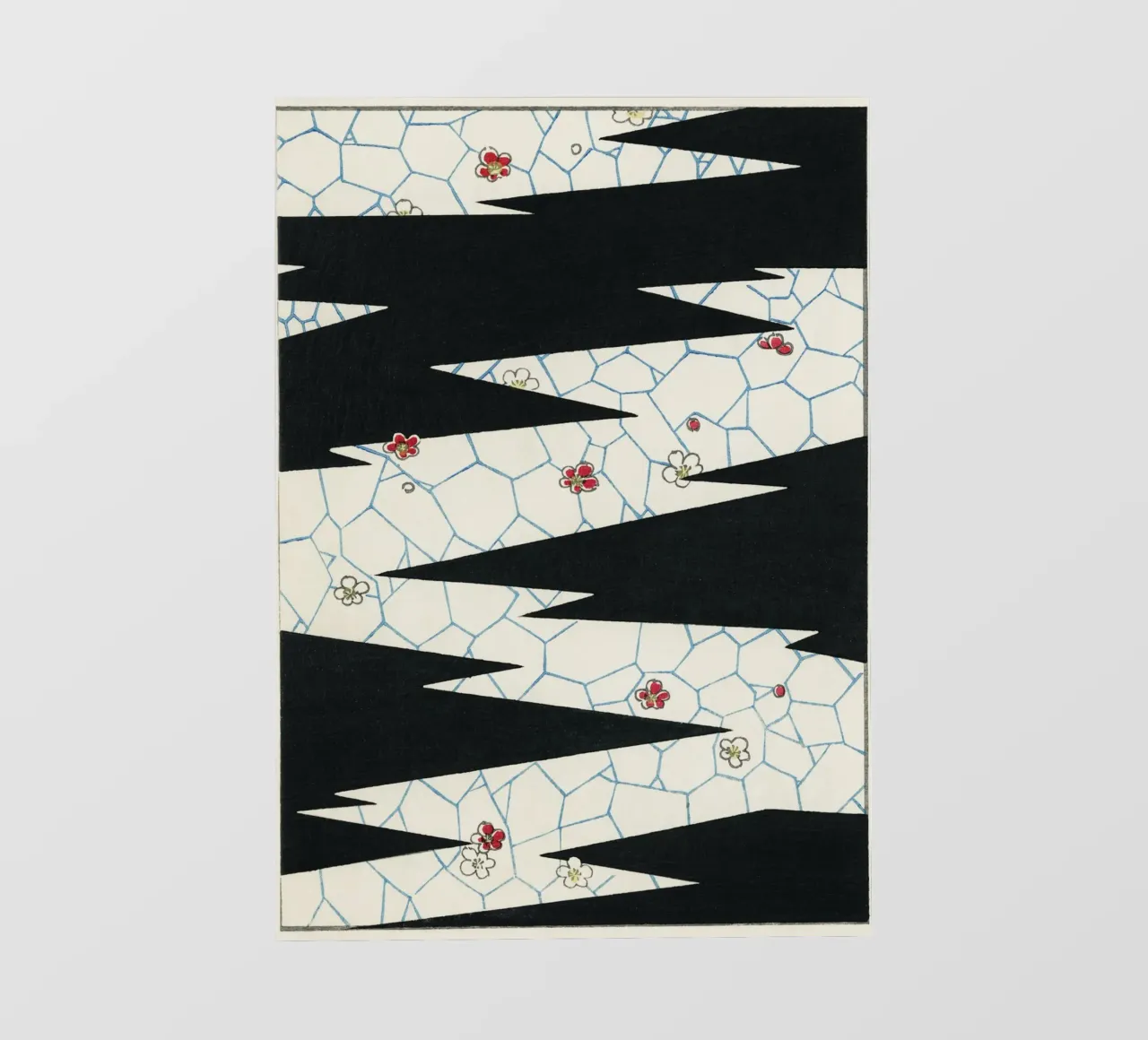 Flowers on a footpath illustration pellicola backlit da vintageshop