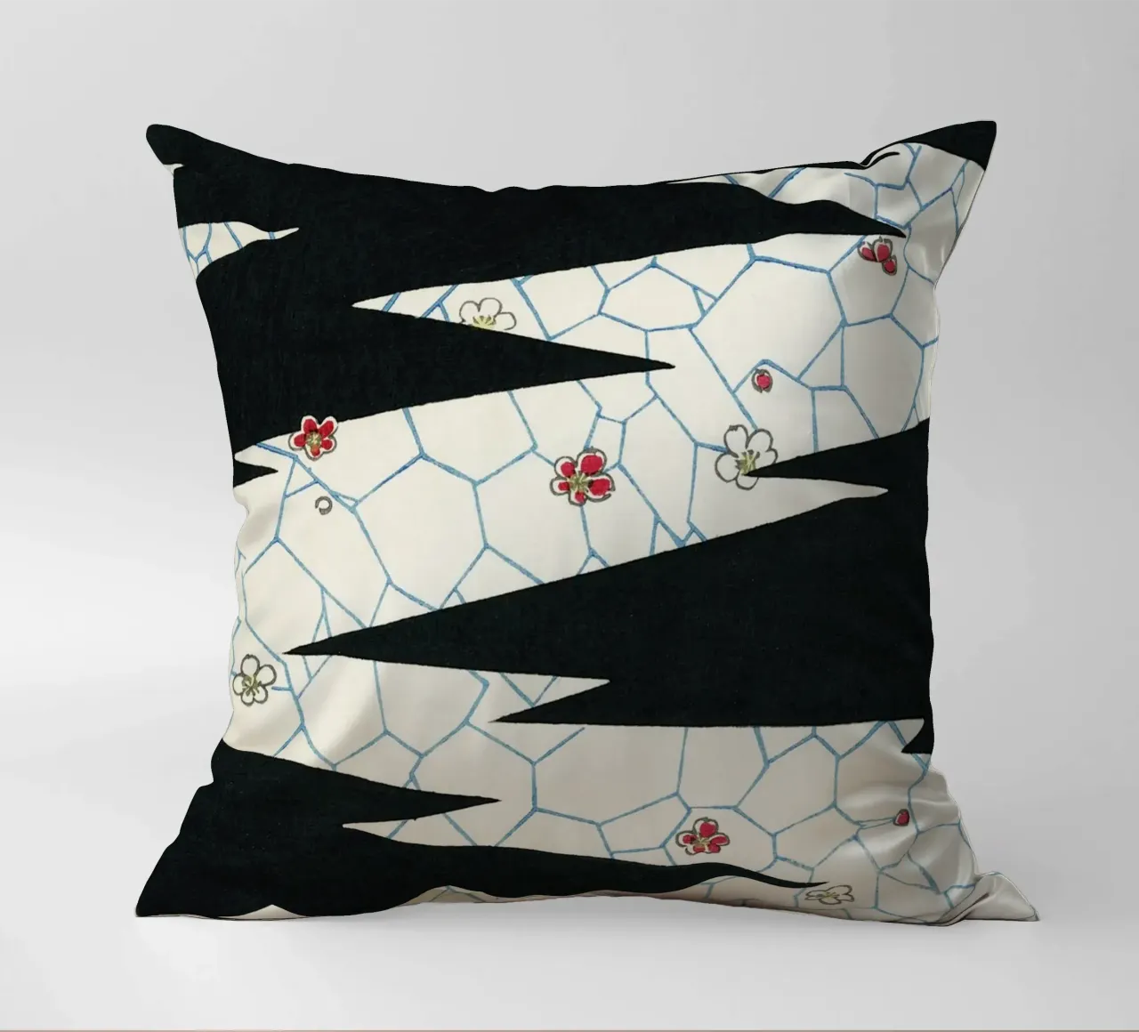Flowers on a footpath illustration cuscino da vintageshop