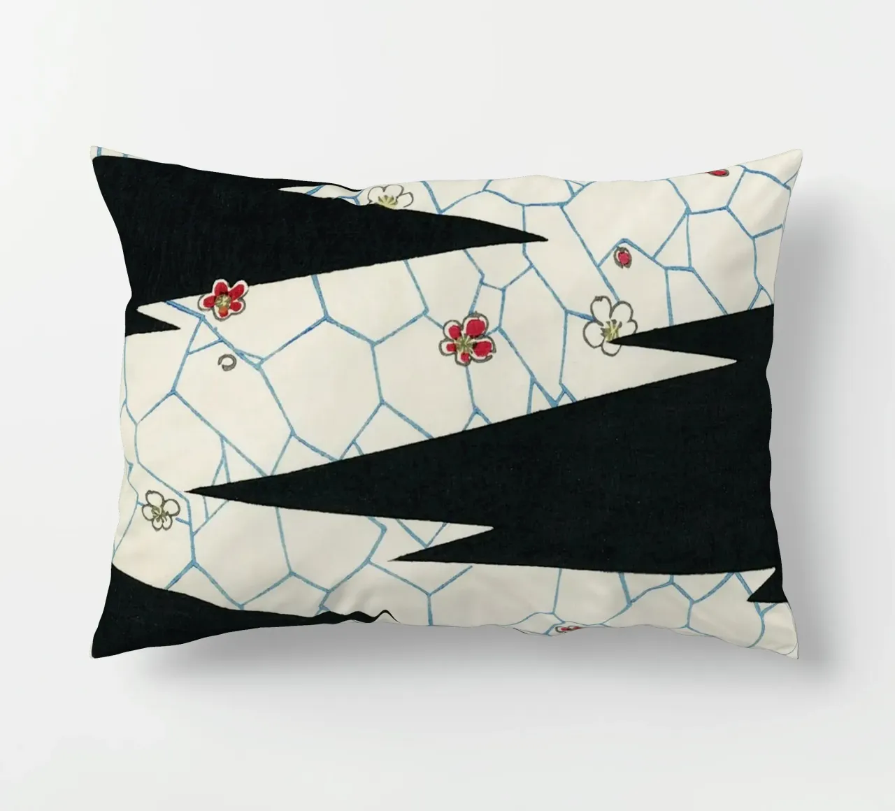 Flowers on a footpath illustration cuscino da vintageshop