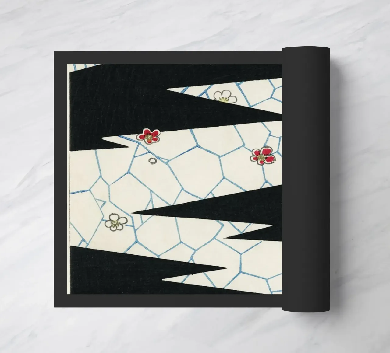 Flowers on a footpath illustration zerbino da vintageshop