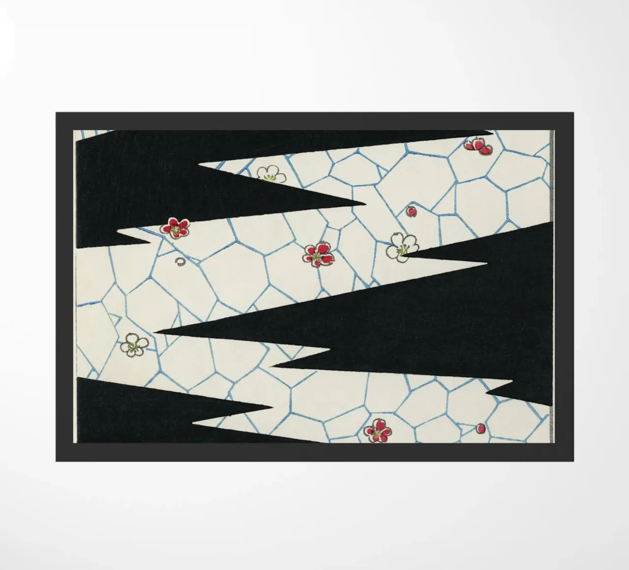 Flowers on a footpath illustration zerbino da vintageshop
