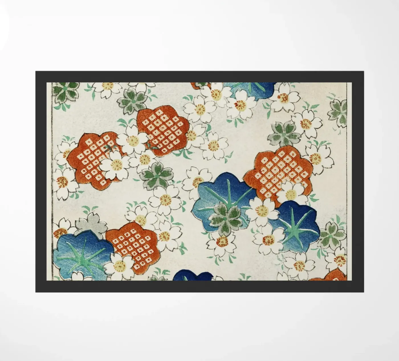 Floral pattern deurmat van vintageshop