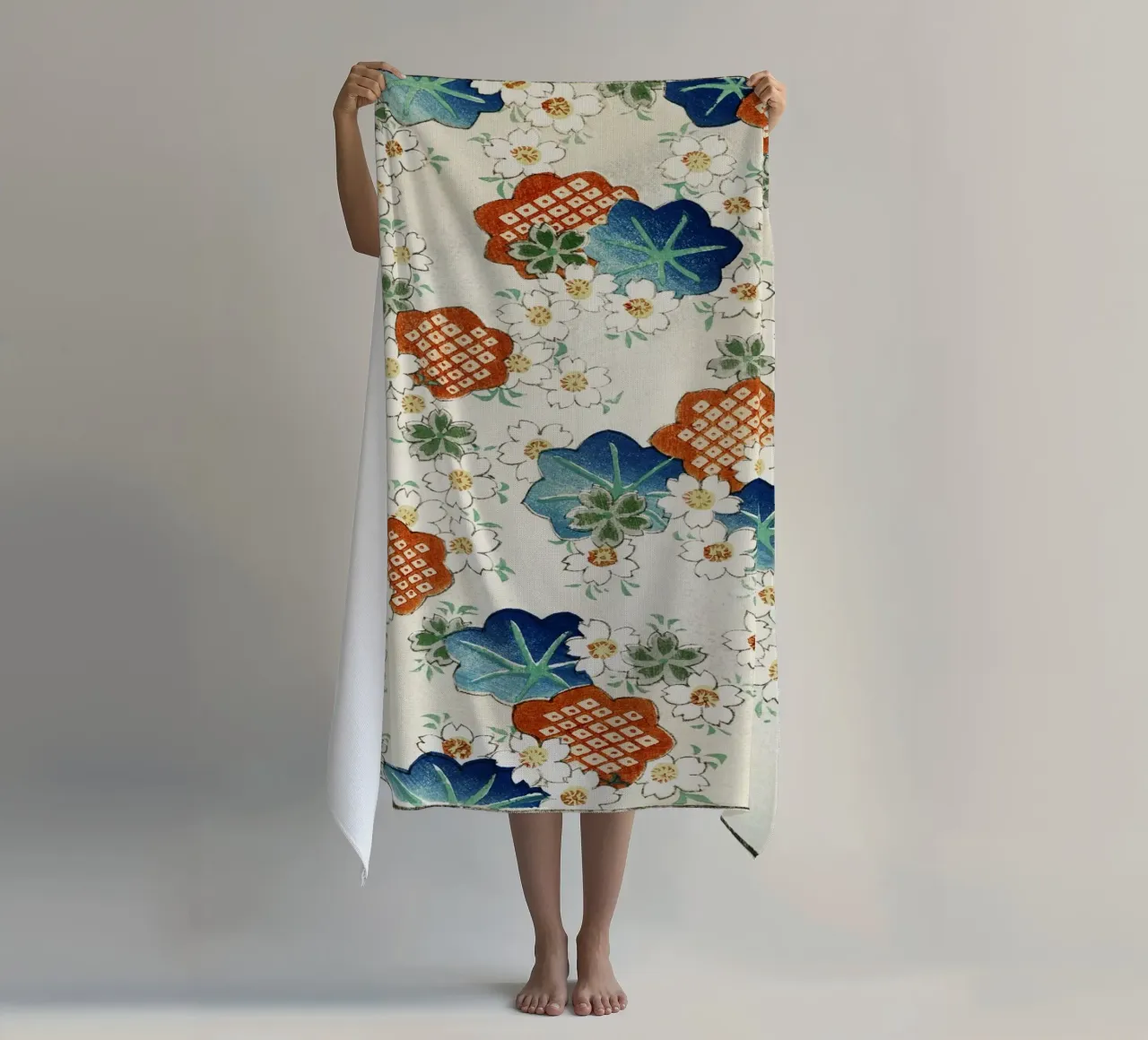 Floral pattern telo mare da vintageshop