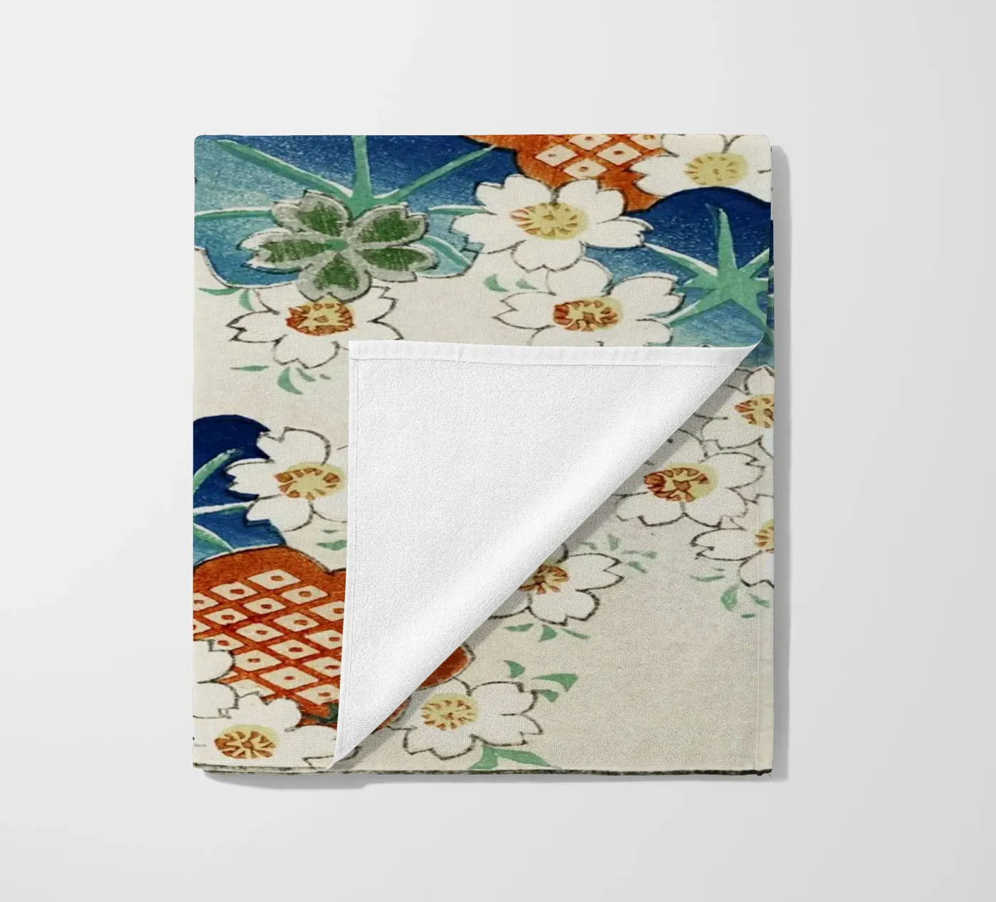 Floral pattern beach towel by vintageshop
