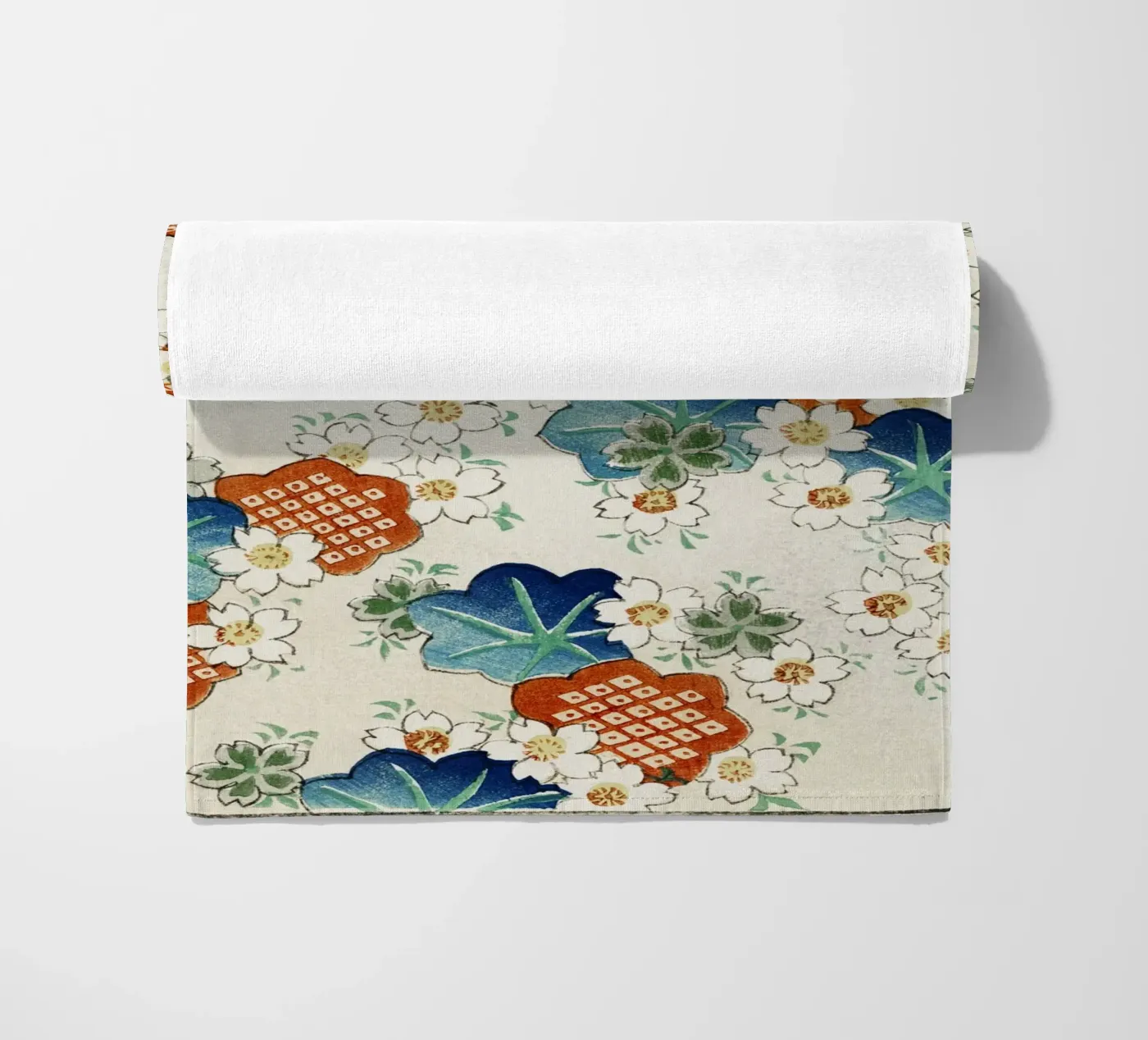 Floral pattern beach towel by vintageshop