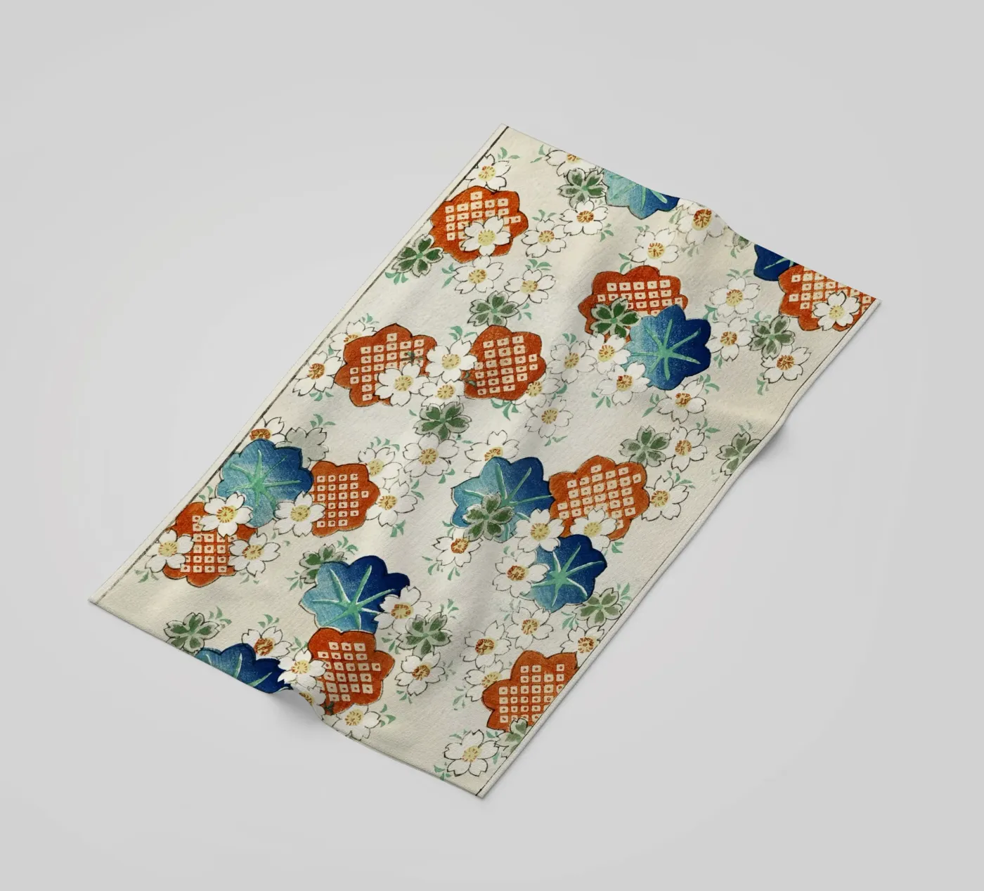 Floral pattern beach towel by vintageshop