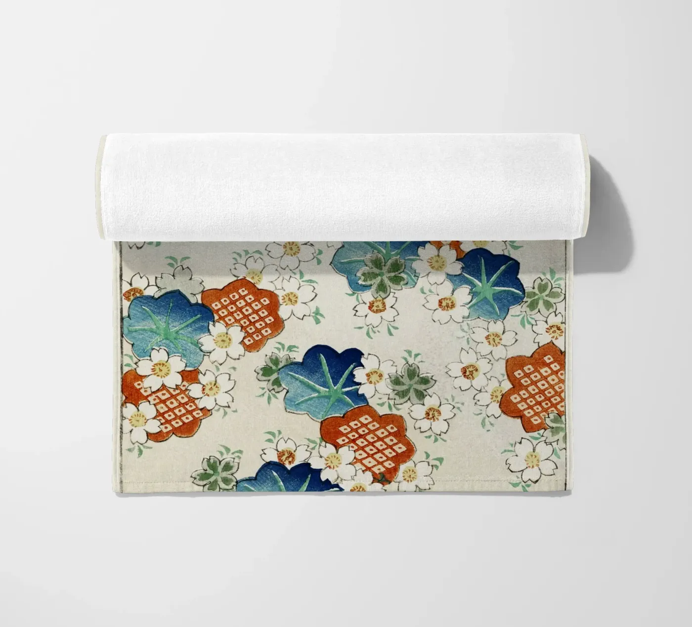Floral pattern beach towel by vintageshop
