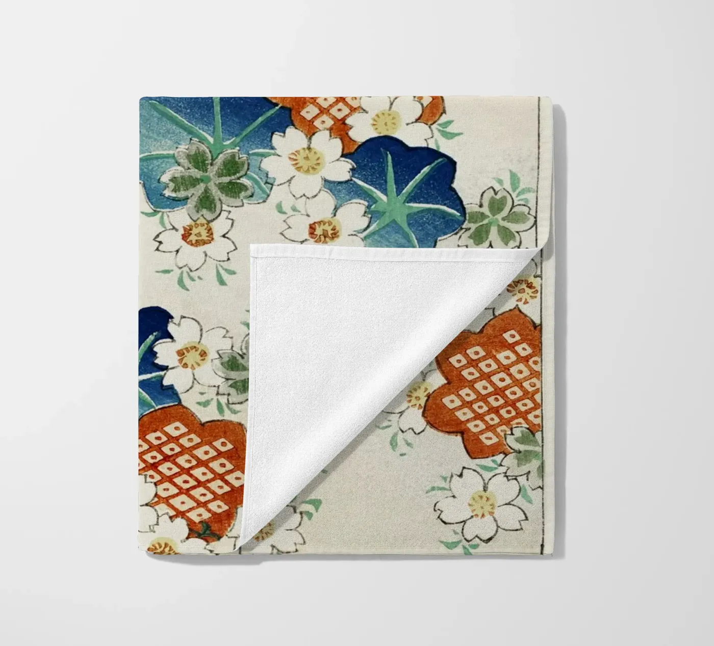 Floral pattern beach towel by vintageshop