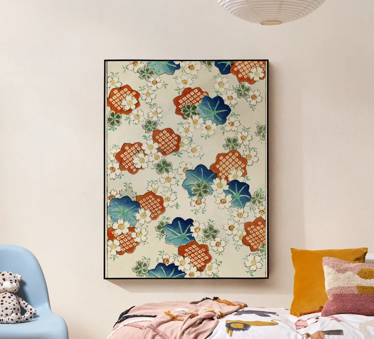 Floral pattern acryl van vintageshop