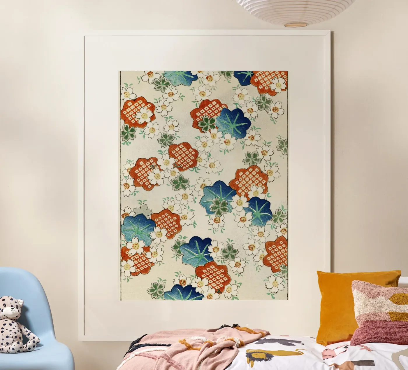 Floral pattern poster by vintageshop