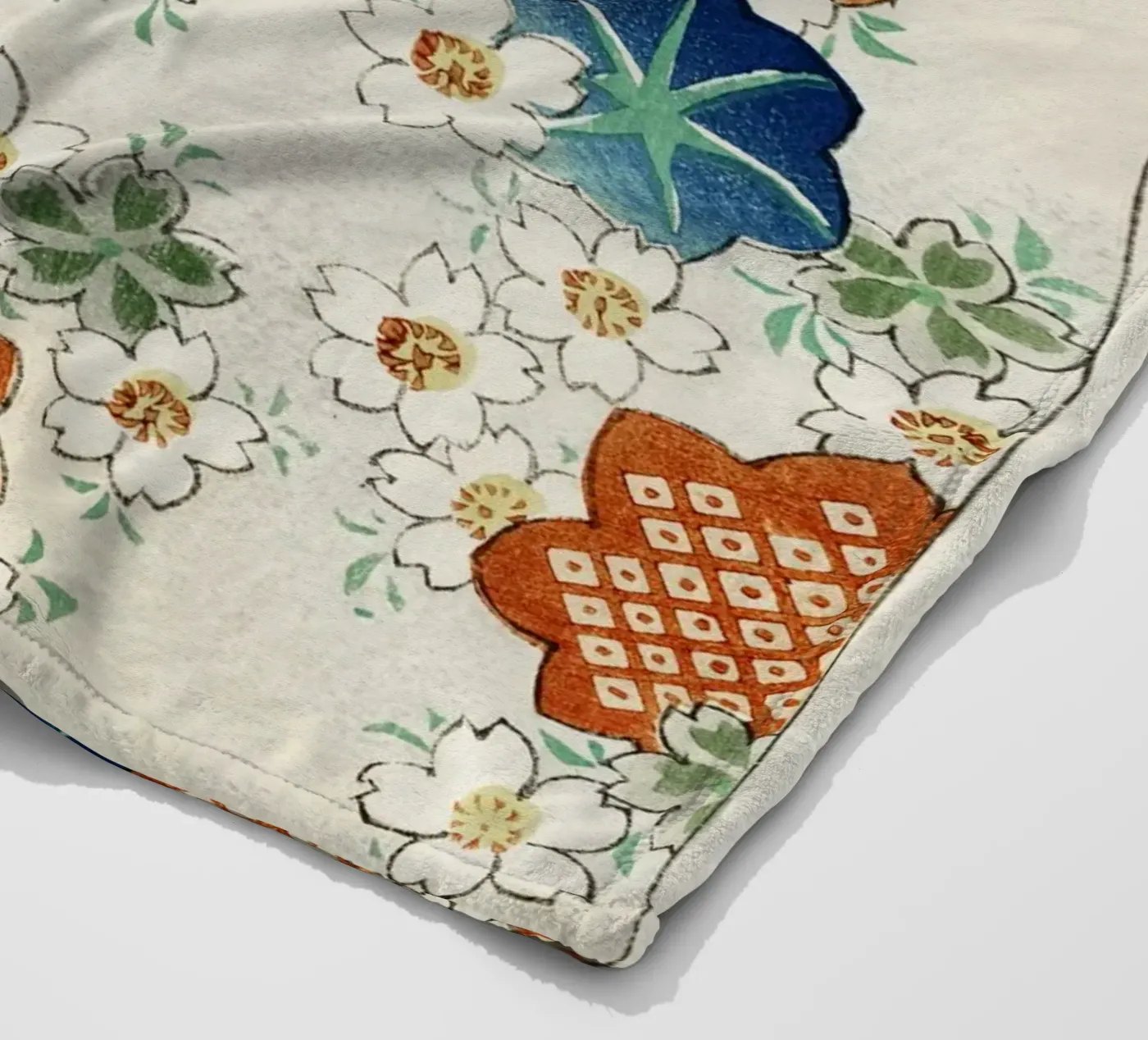 Floral pattern Fleecedecke von vintageshop