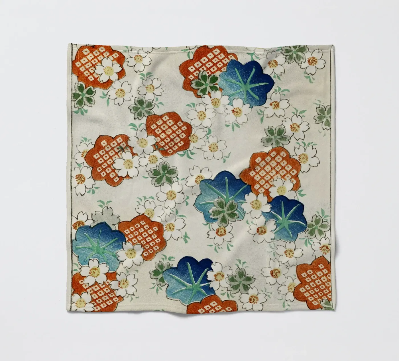 Floral pattern Fleecedecke von vintageshop