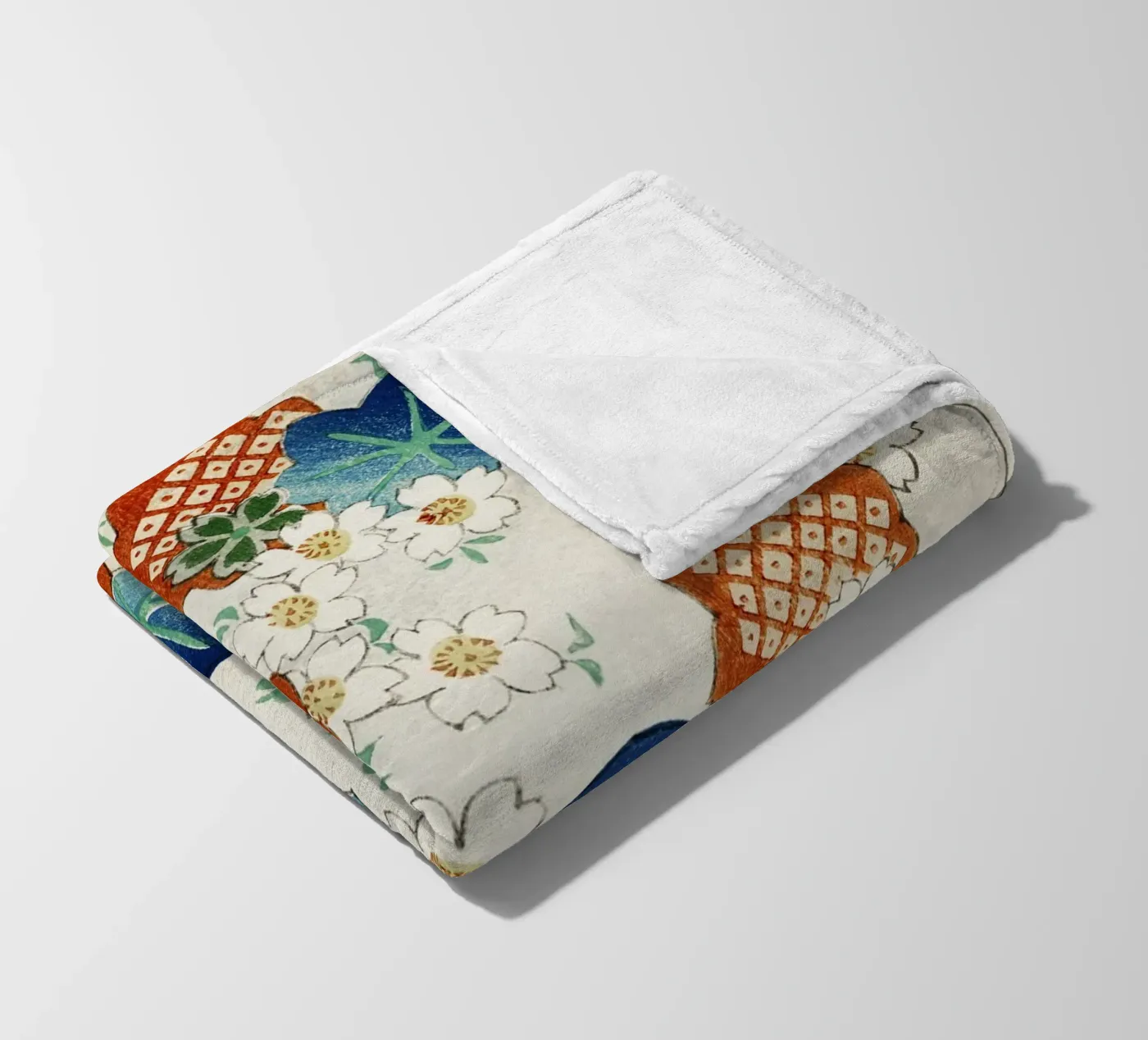 Floral pattern Fleecedecke von vintageshop